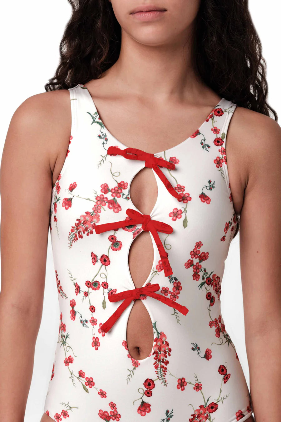 Tiny Tie - Fresia Red One Piece