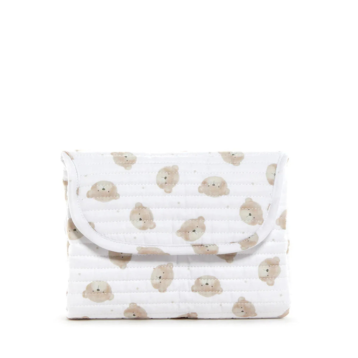 Quilted Stroller Bag Bundle in Teddy Bear + Changer Mat + Everyday (3 Piece)