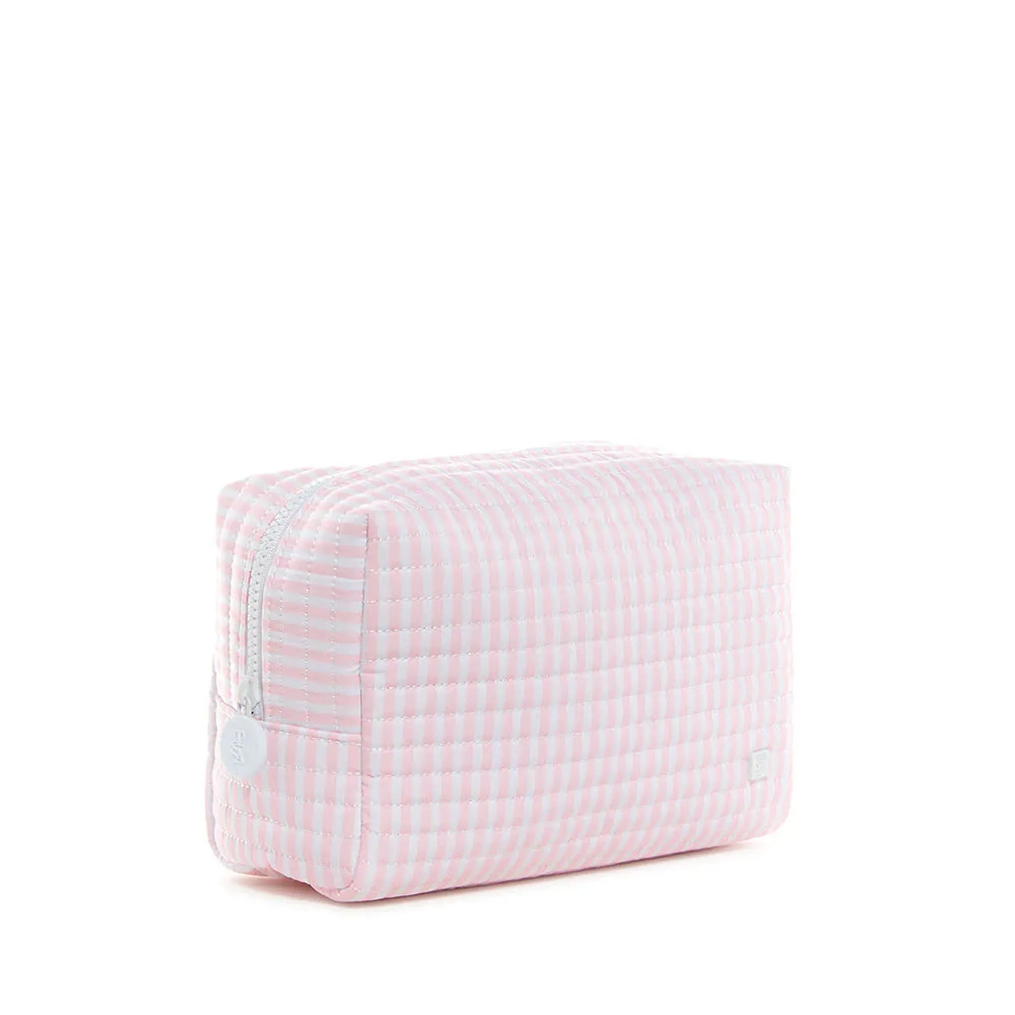 QUILTED EVERYDAY BAG - PIMLICO STRIPES PINK