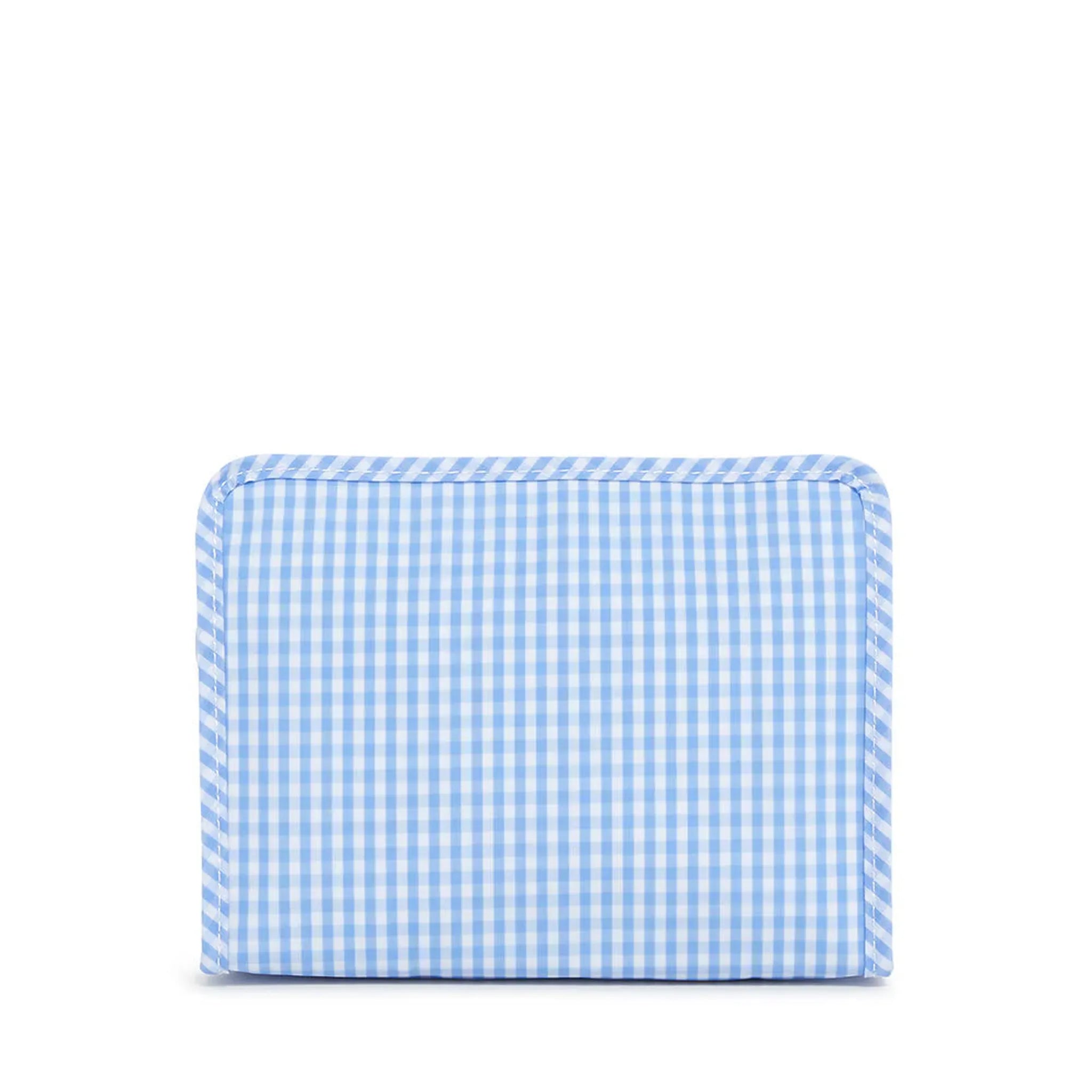 Roadie Medium Zip Pouch - Gingham Sky