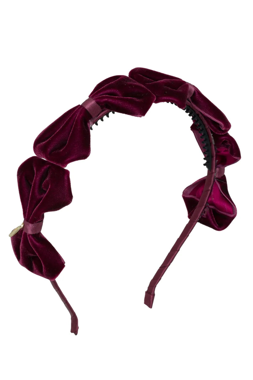 Tendu Velvet Bow Headband