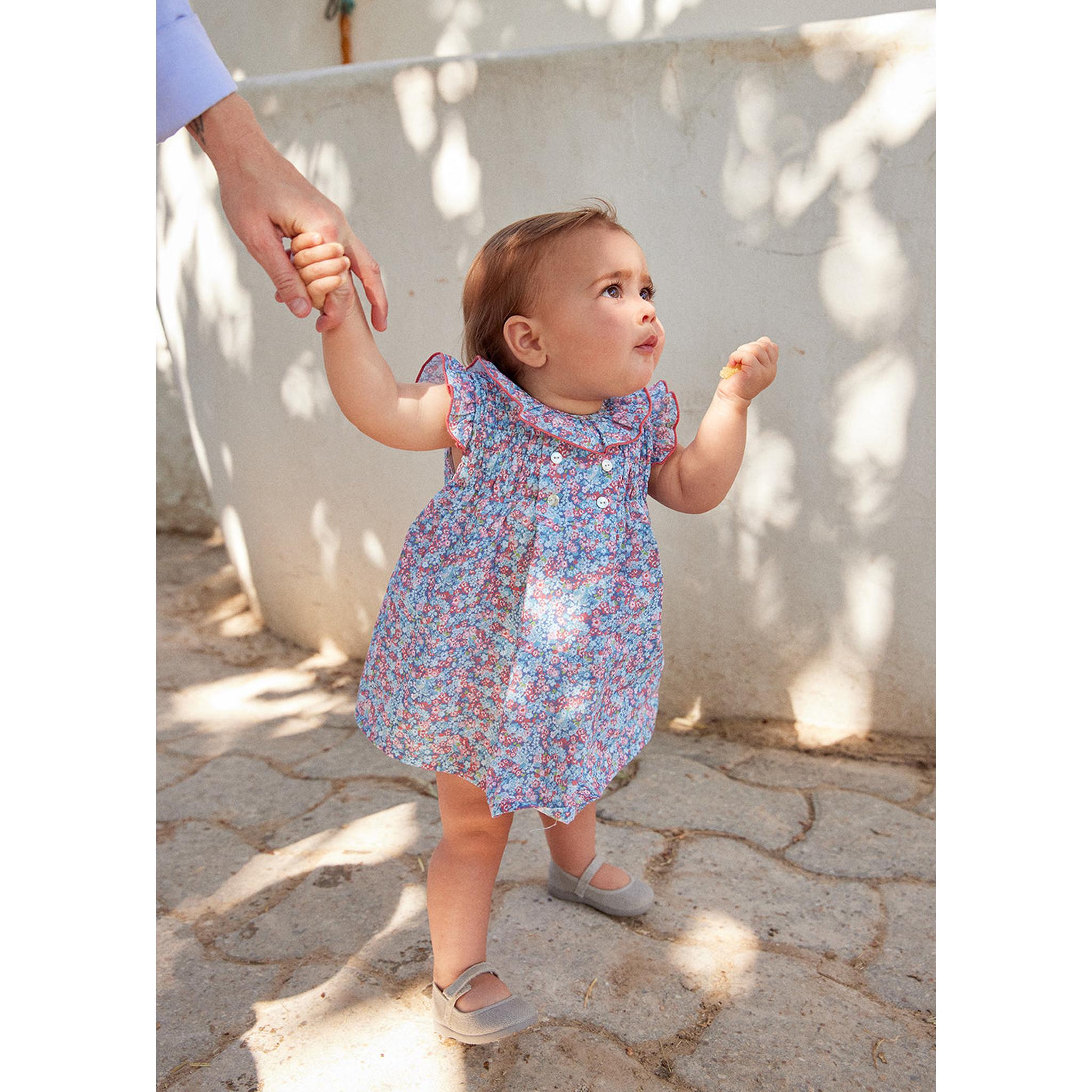 Vestido Engomado Liberty Rosa