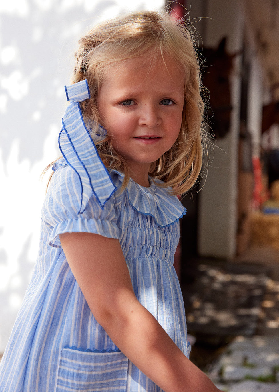 Vestido Engomado Celeste