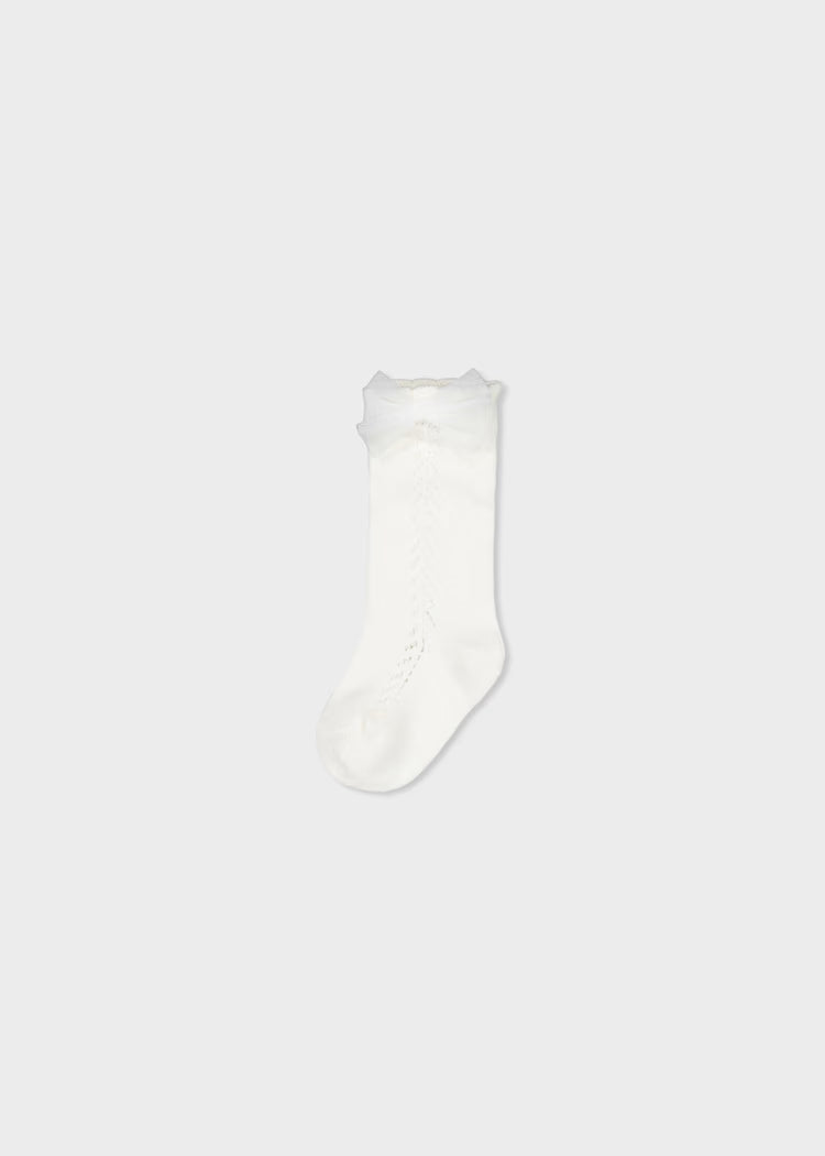 Baby Knee-High Socks With Bow