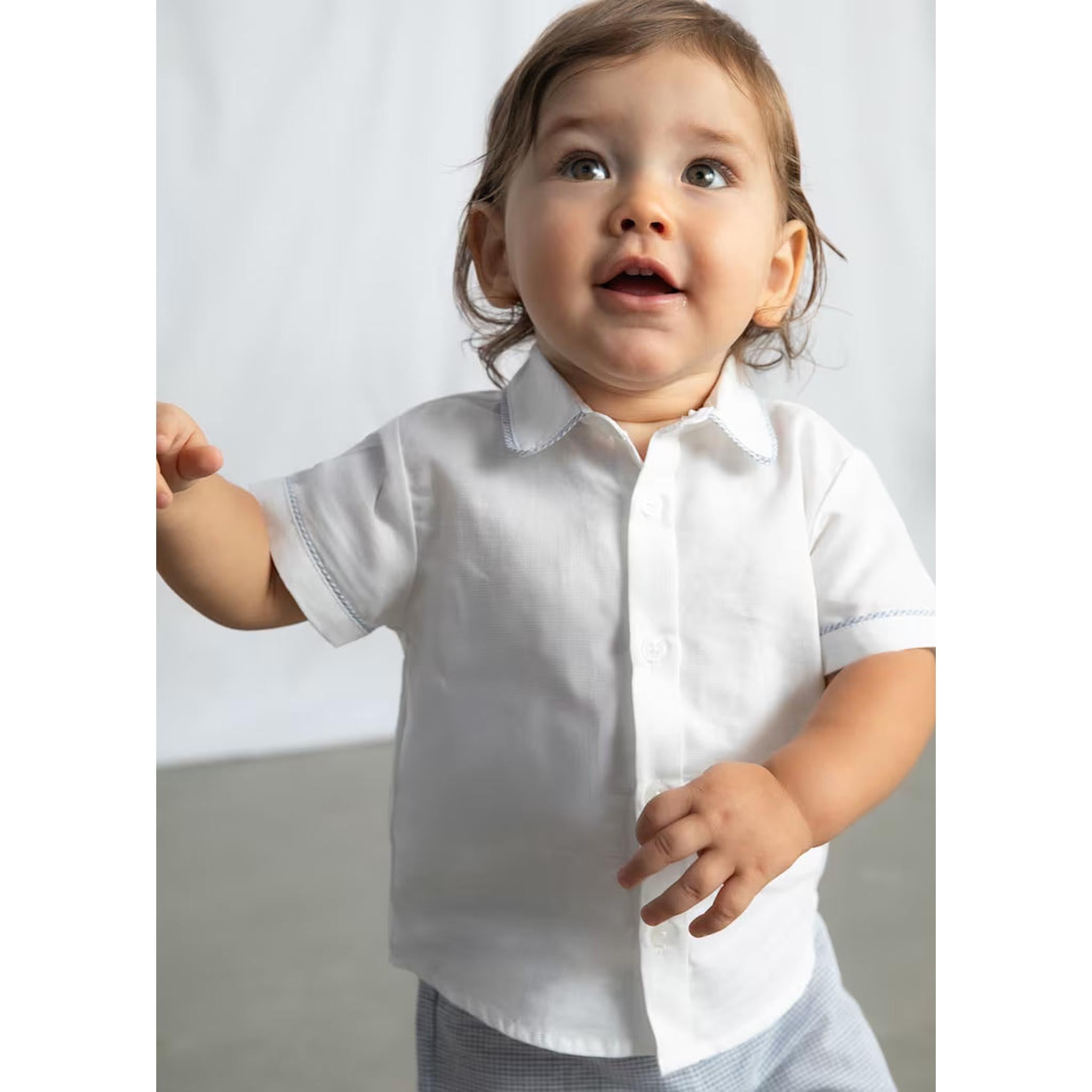 Baby Linen Shorts and Shirt 2-Piece Set