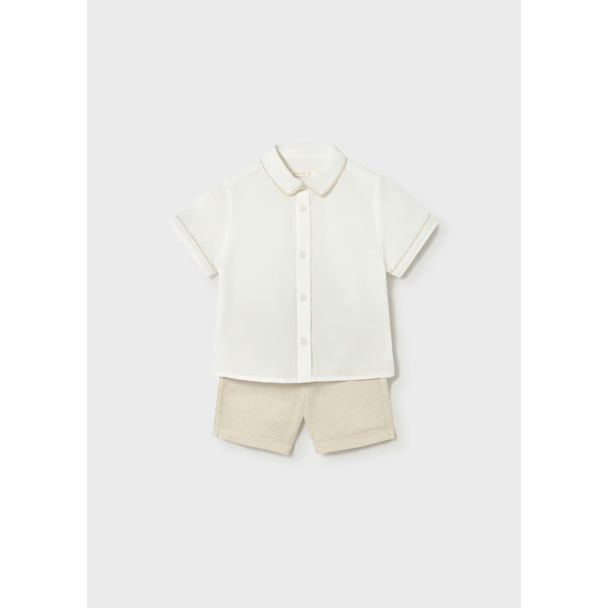 Baby Linen Shorts and Shirt 2-Piece Set