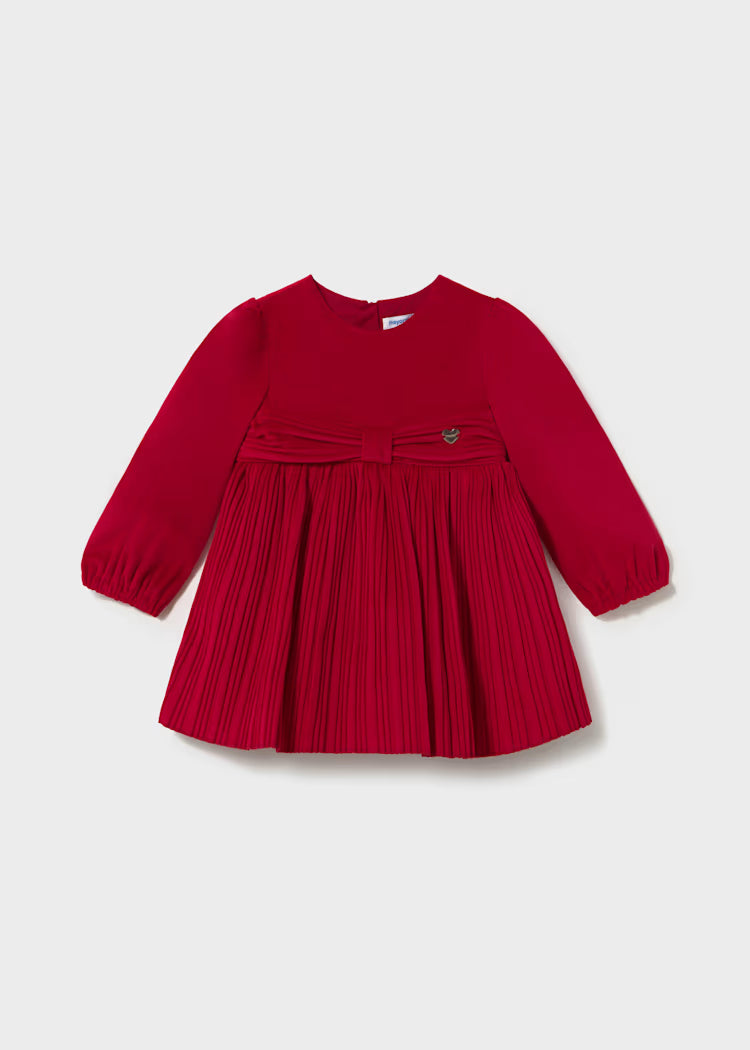 Baby Pleated Velvet Dress