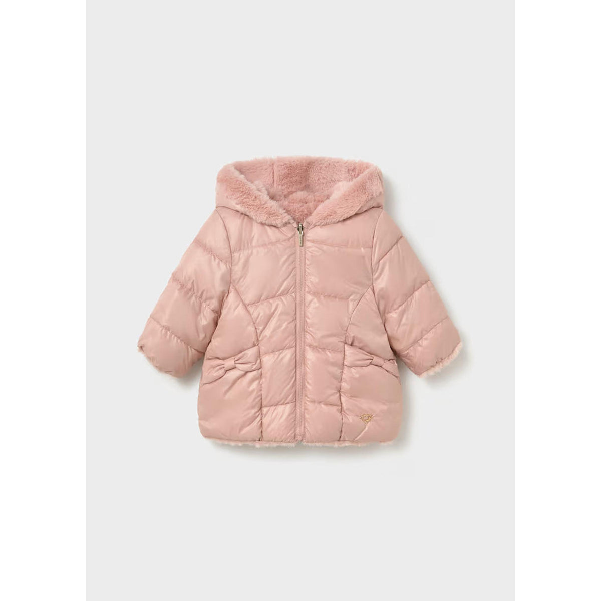 Baby Reversible Faux Fur Puffer Jacket