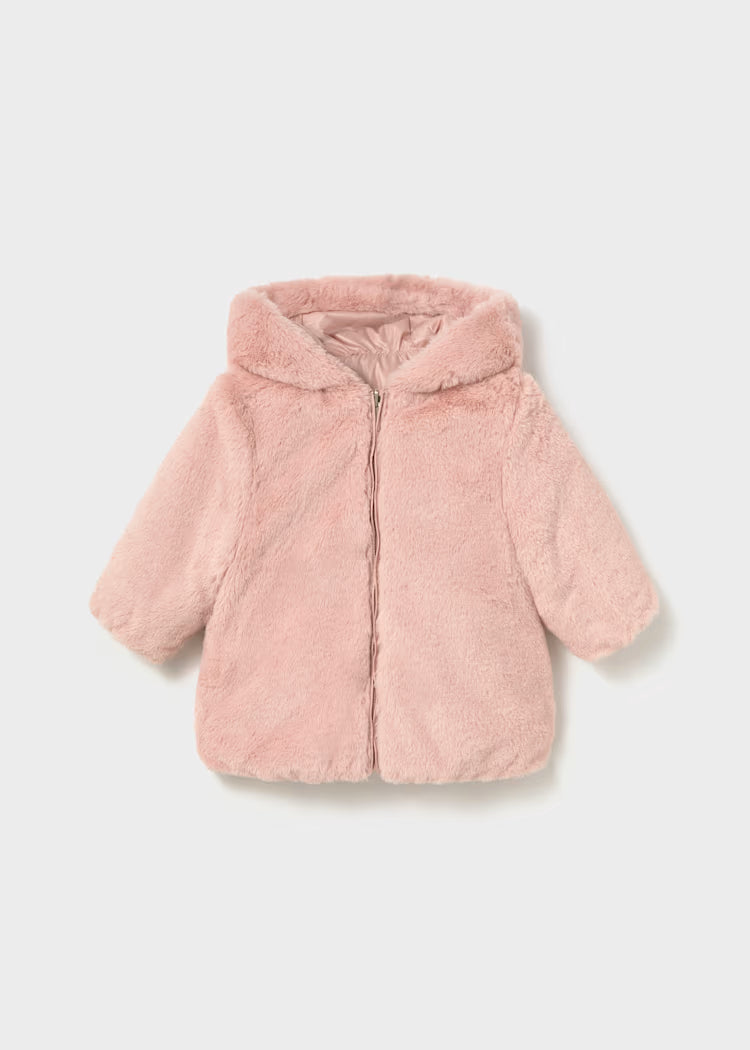 Baby Reversible Faux Fur Puffer Jacket