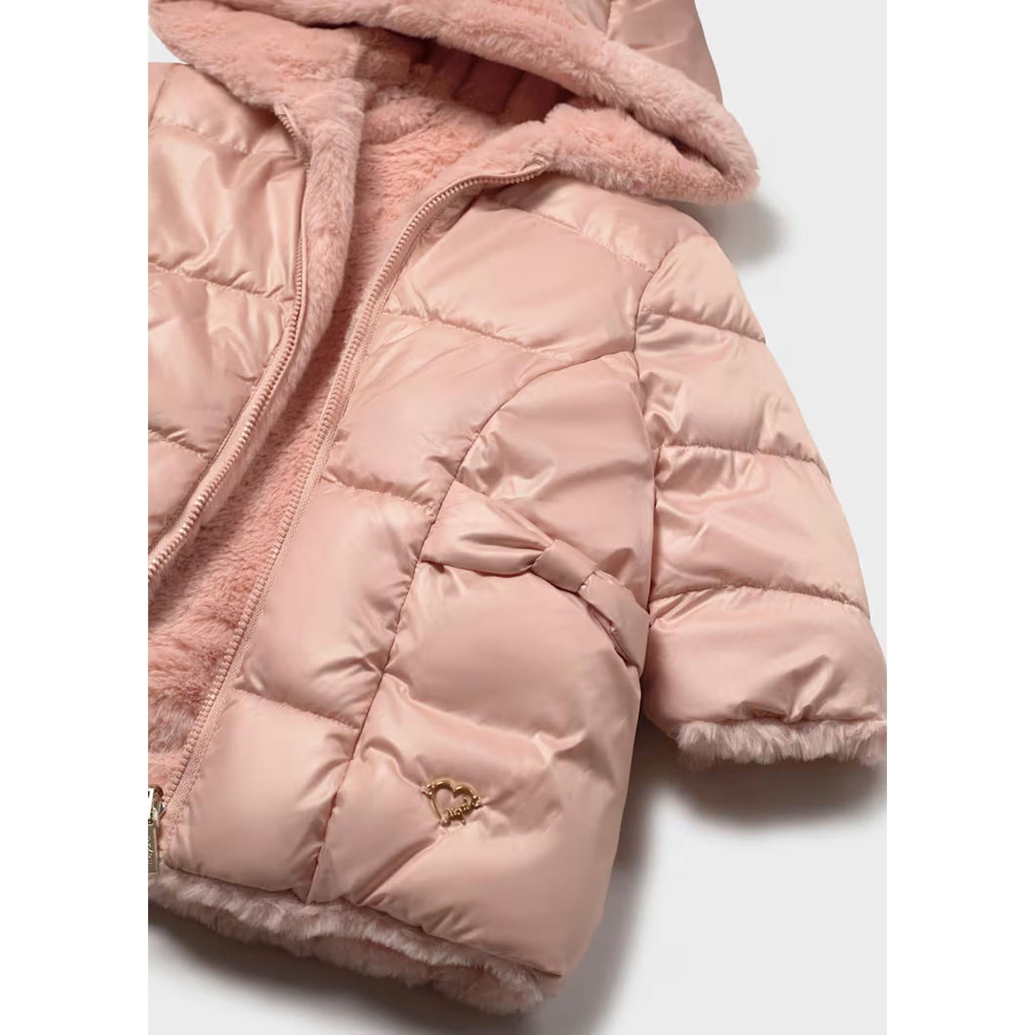 Baby Reversible Faux Fur Puffer Jacket