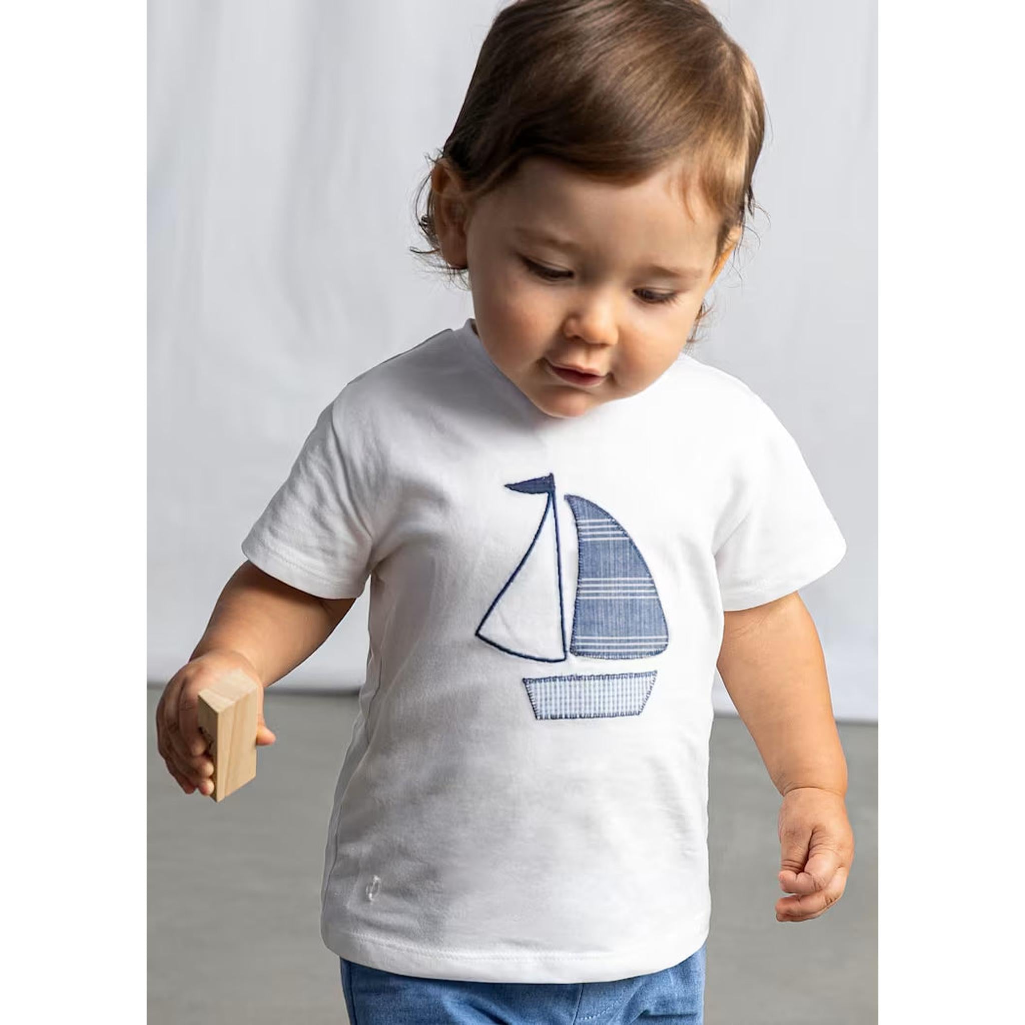 Baby Sailboat Graphic T-shirt Set