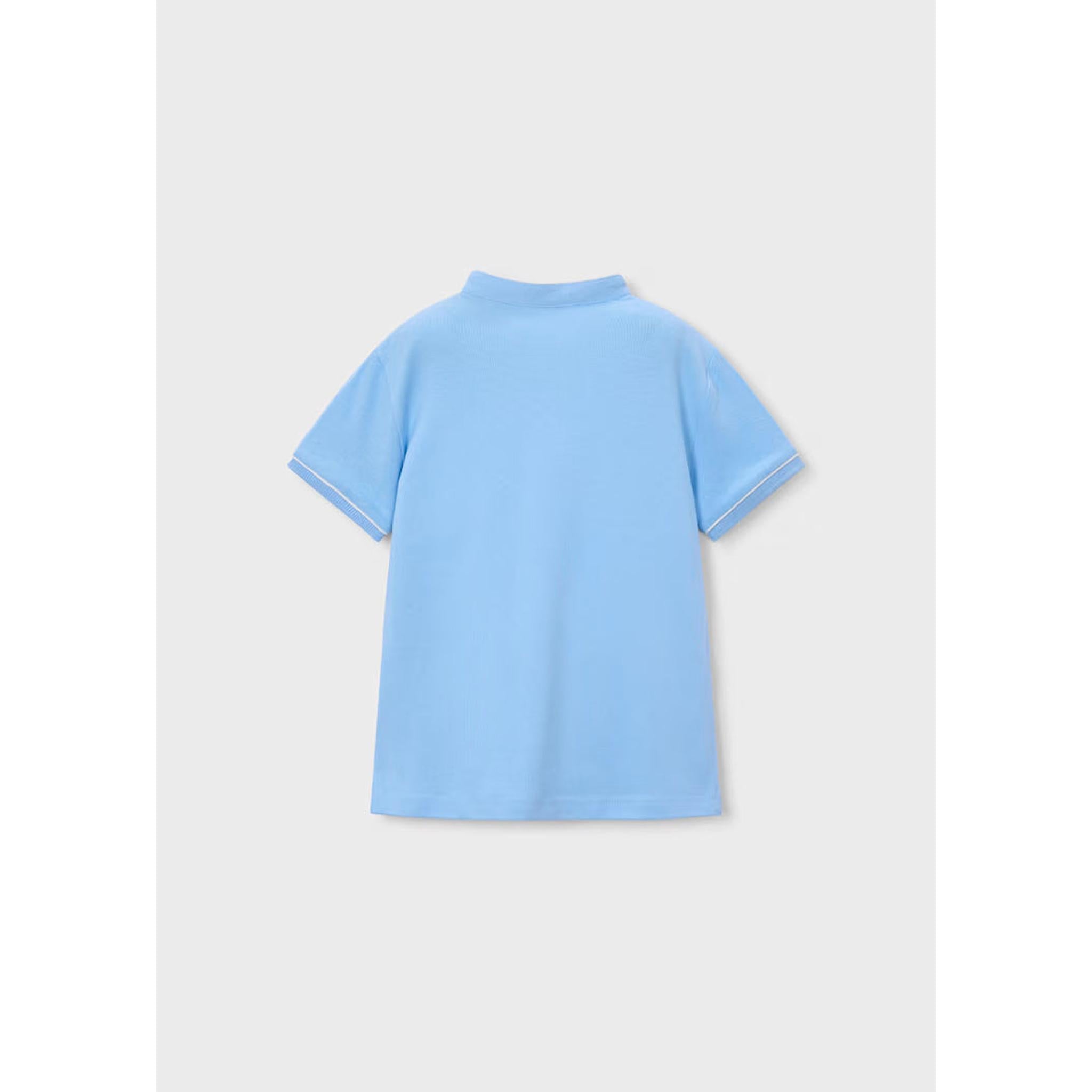 Blue Mao Collar Bermuda Set