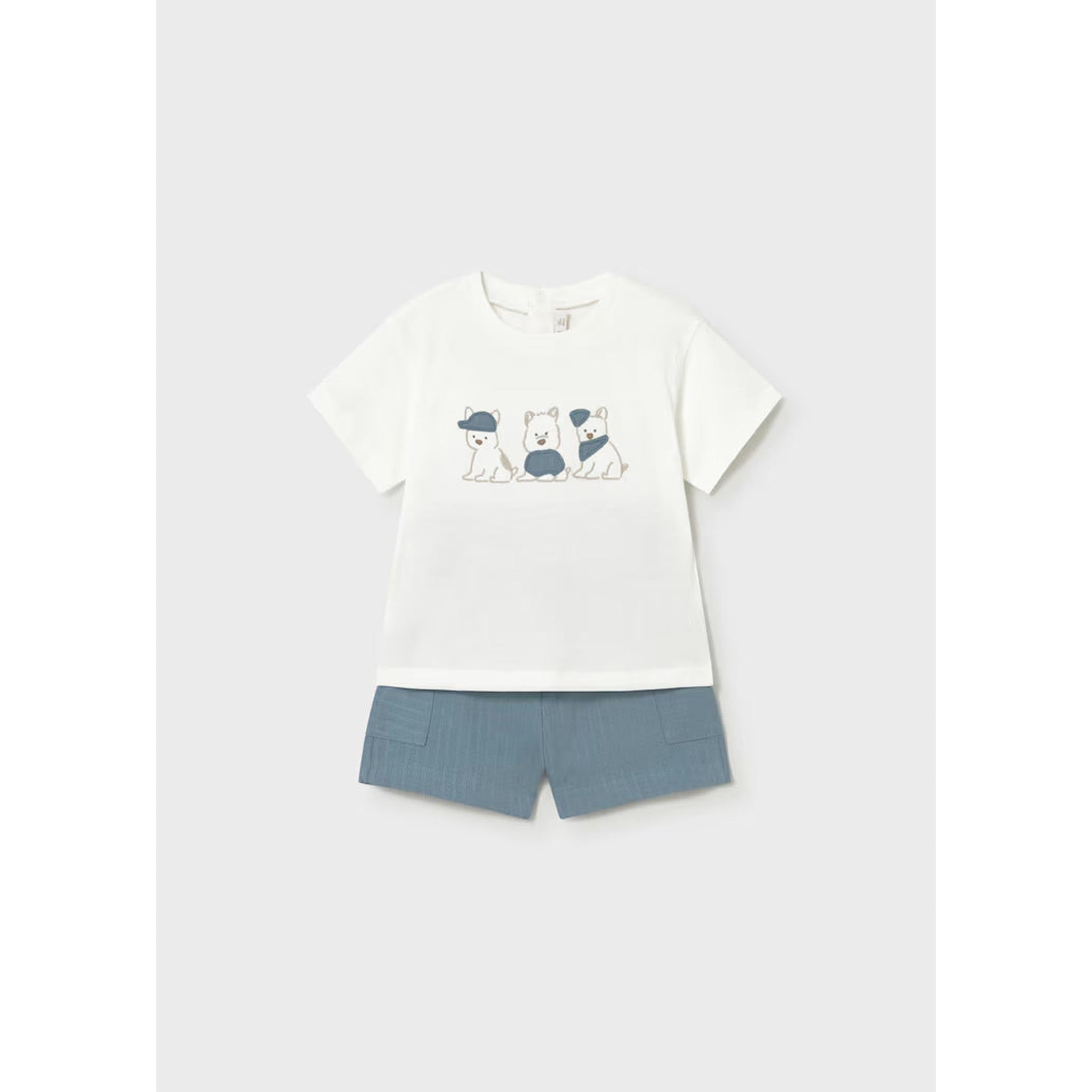 Textured Knit Set - Puppies