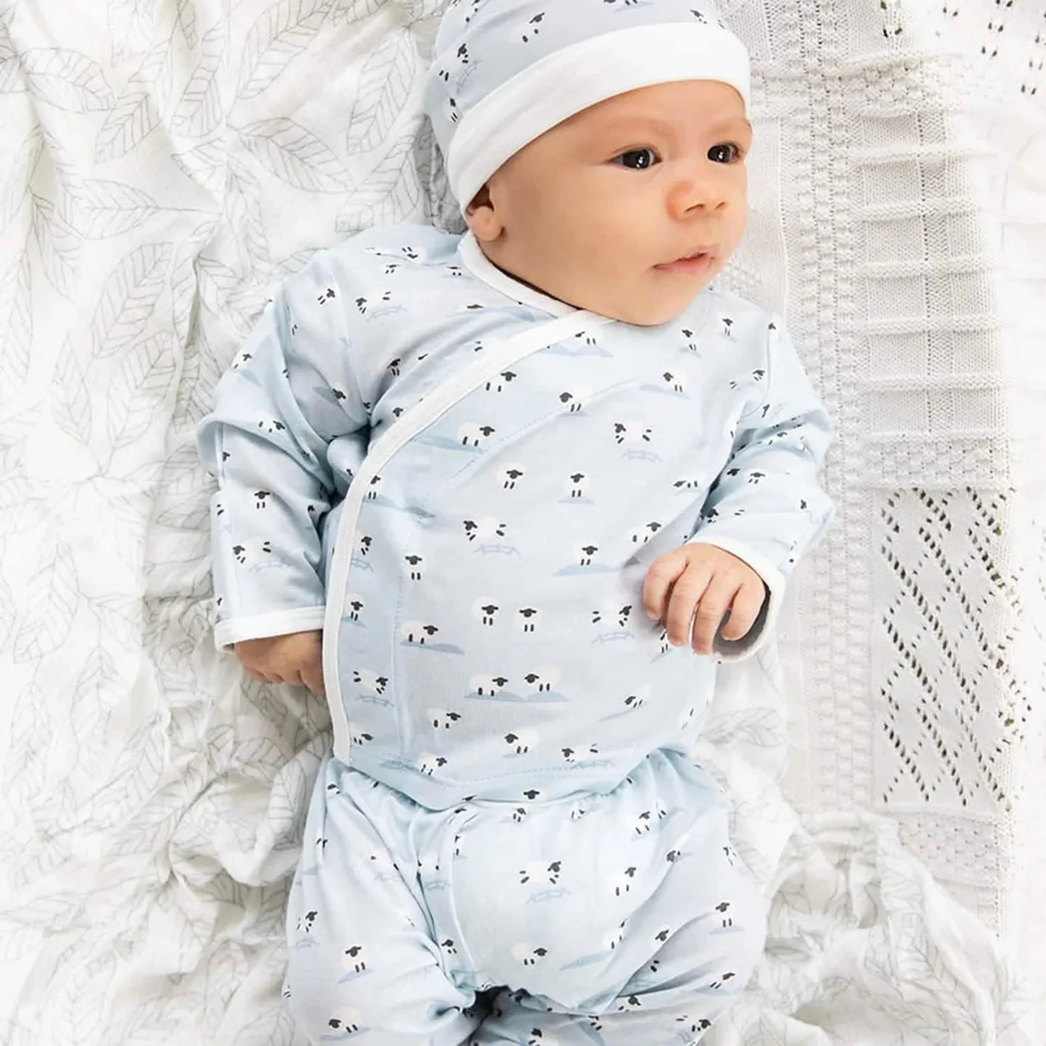 Baa Baa Baby Blue Modal 3pc Gift Set