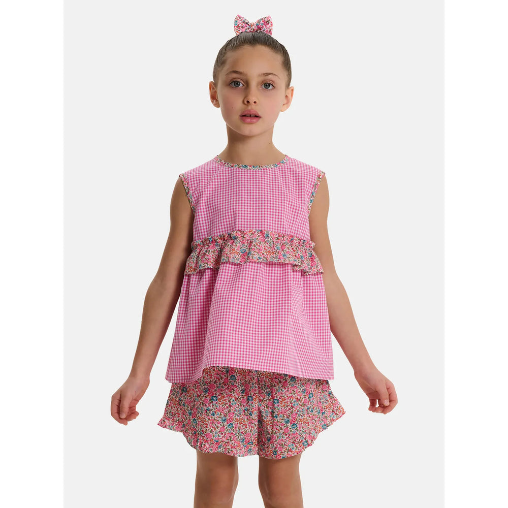 Short Farfalla Liberty Emma Fuxia Petrolio