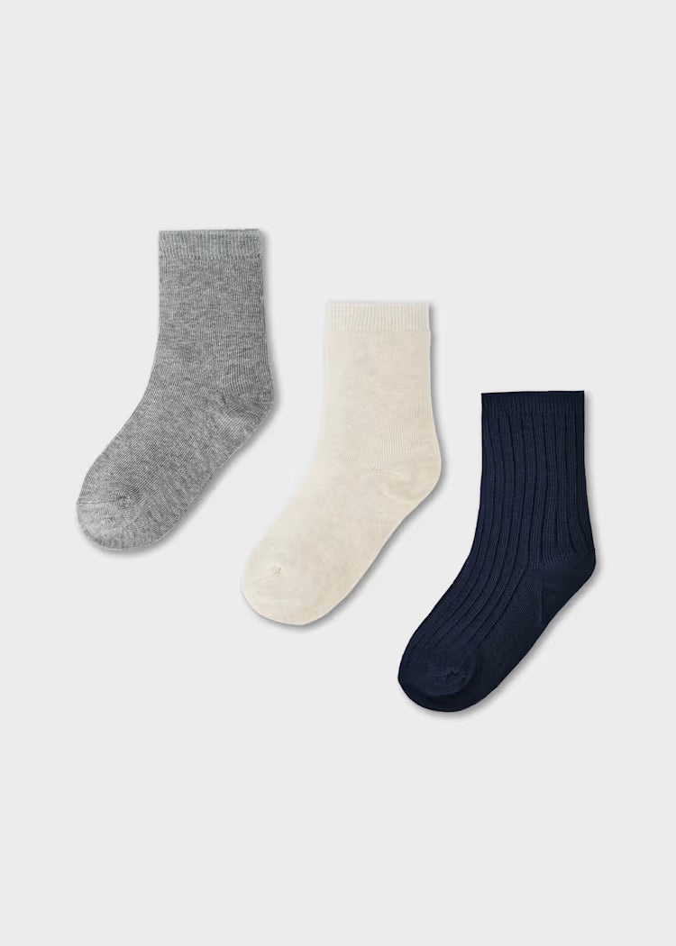 Boy 3-Pack Solid Socks