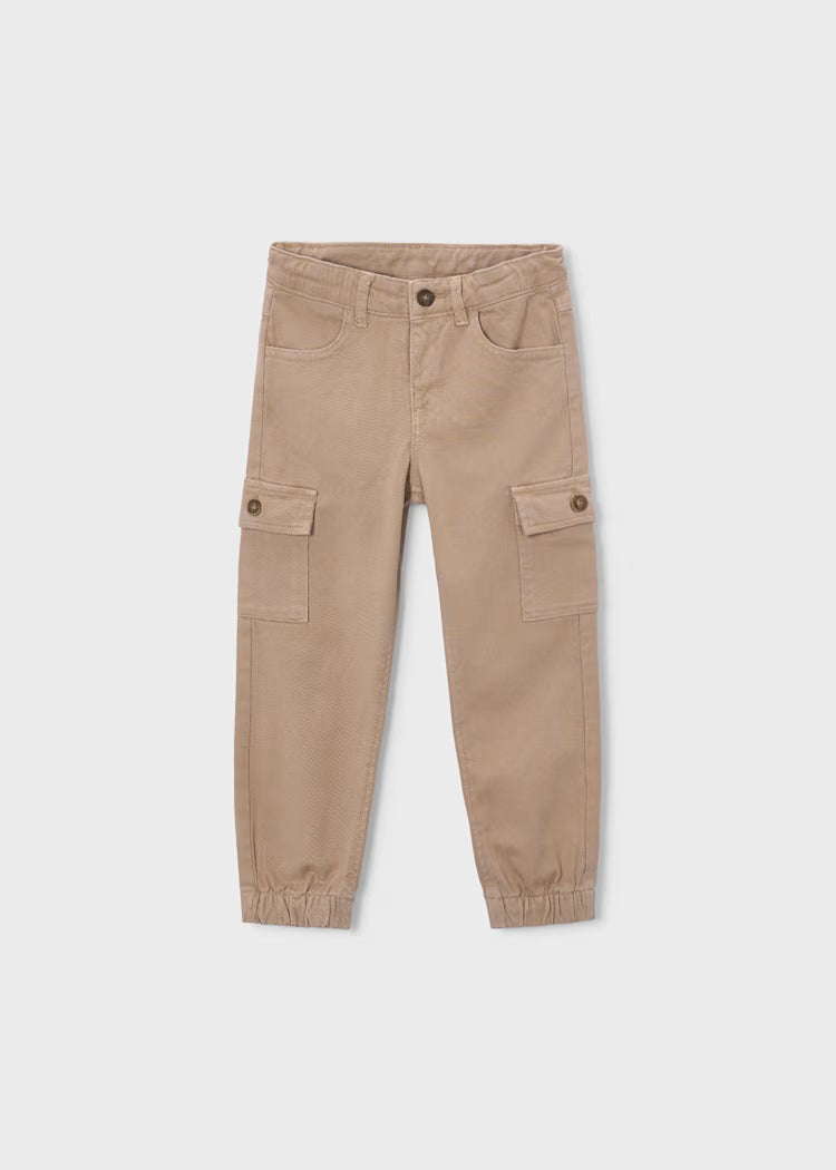 Boy Mixed Fabric Polo Cargo Set