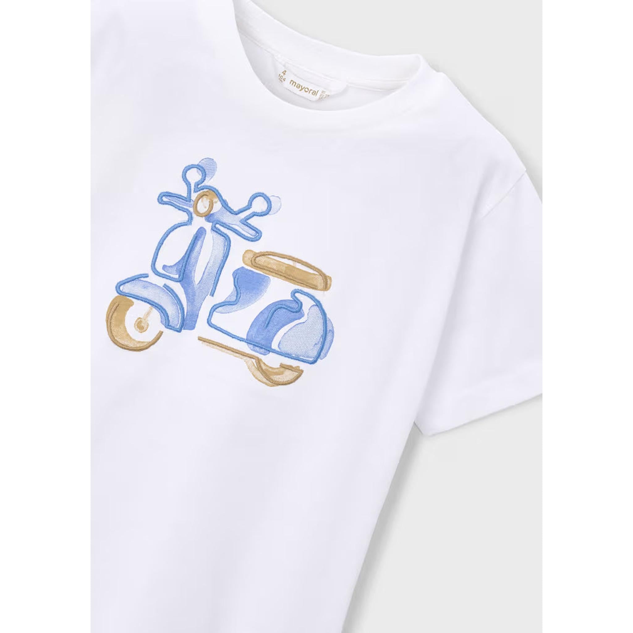 Embroidered Motorcycle T-shirt Set