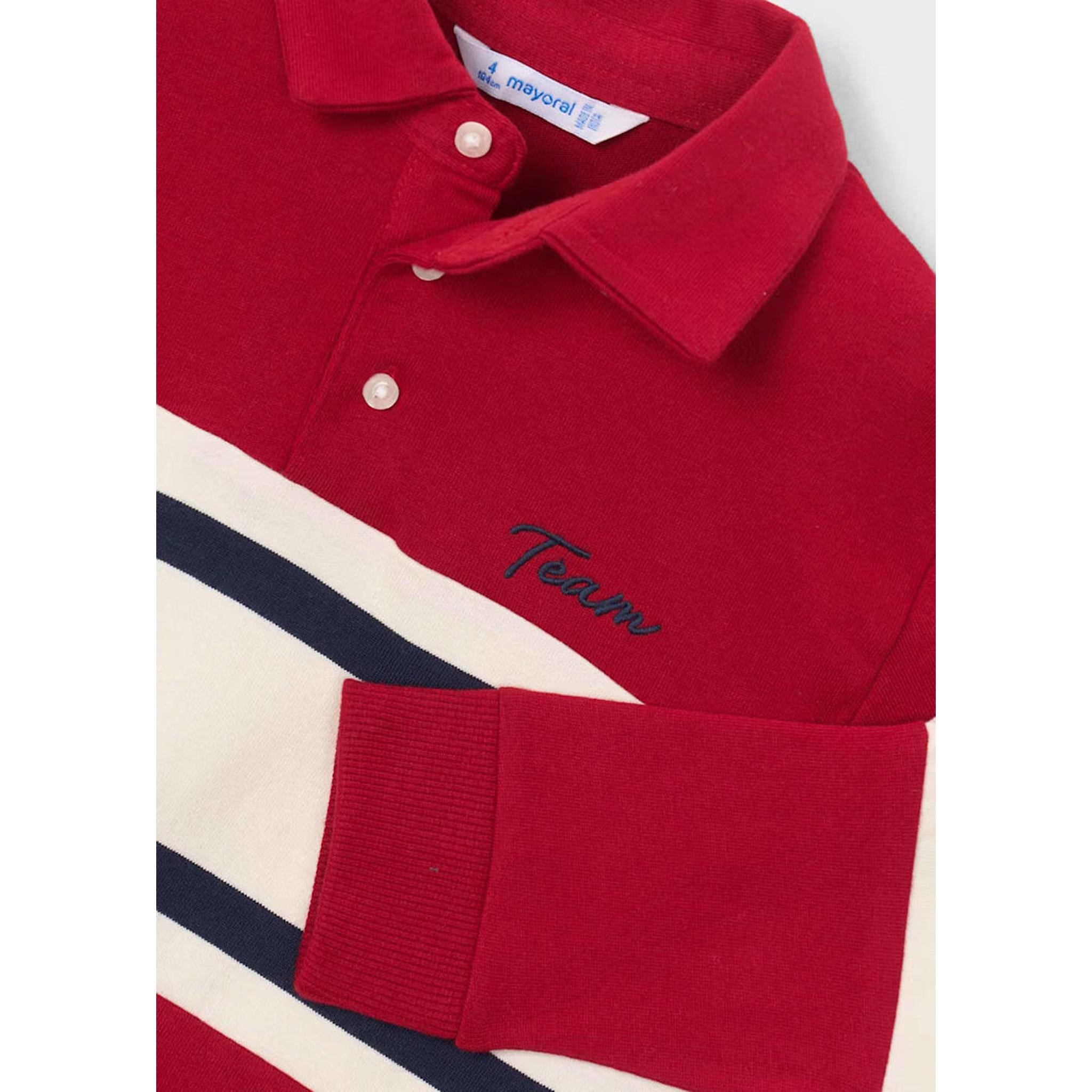 Boy Mixed Fabric Polo