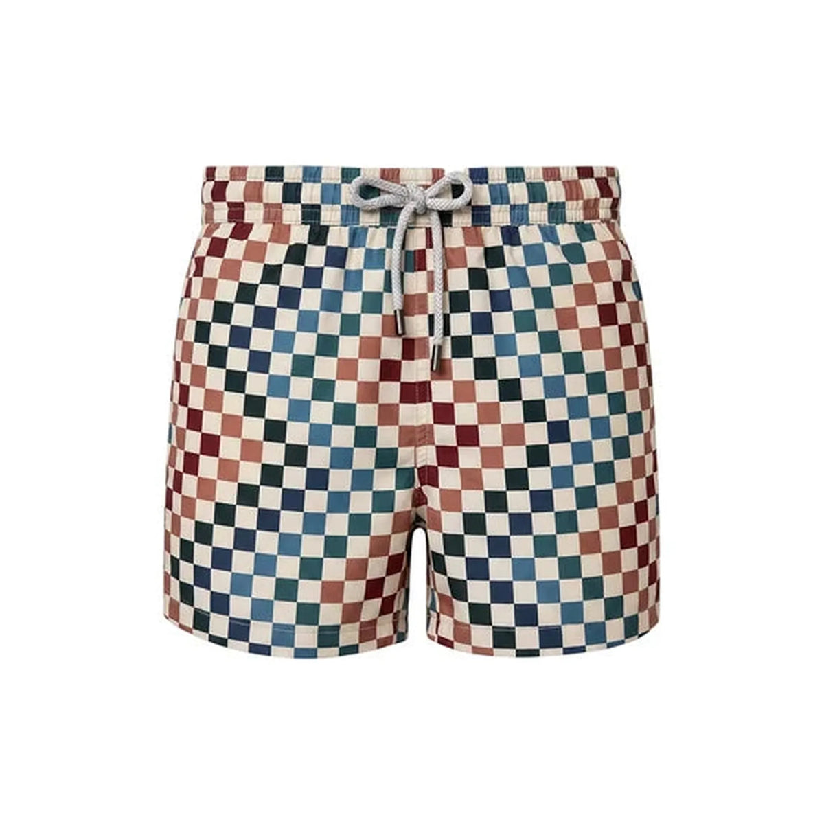 boy swim shorts checkered
