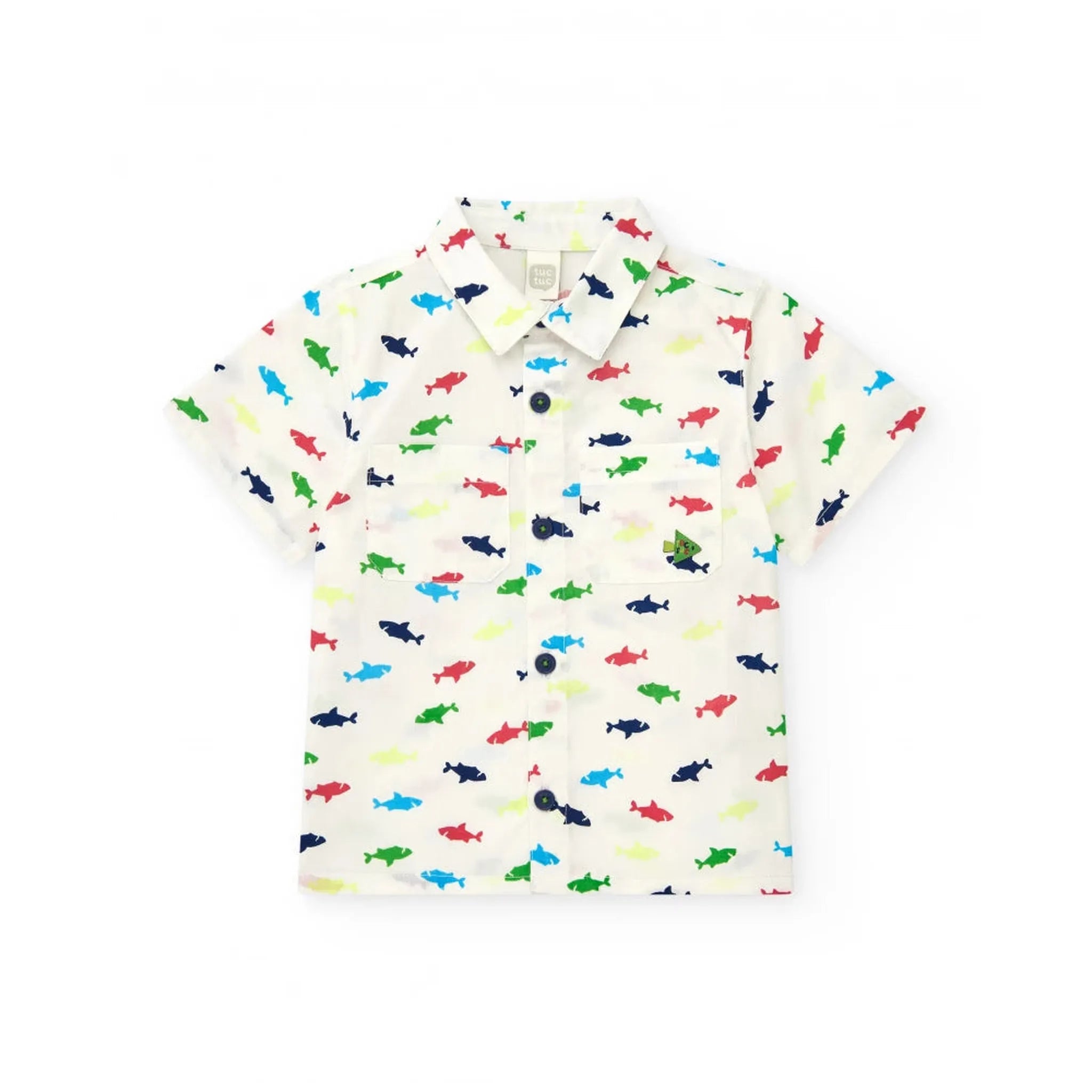 Sharks Button Down Short Set