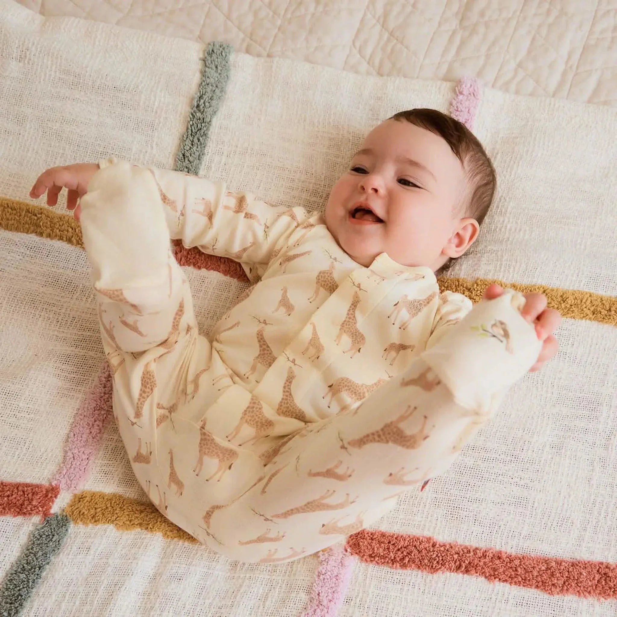 Cream Jolie Giraffe Organic Cotton