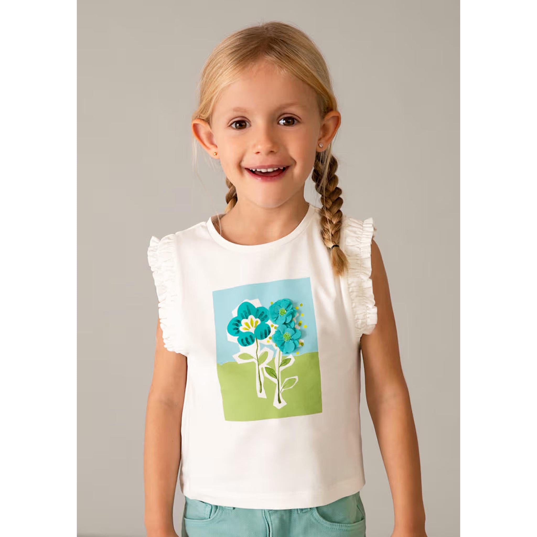 Flower Applique Legging Set
