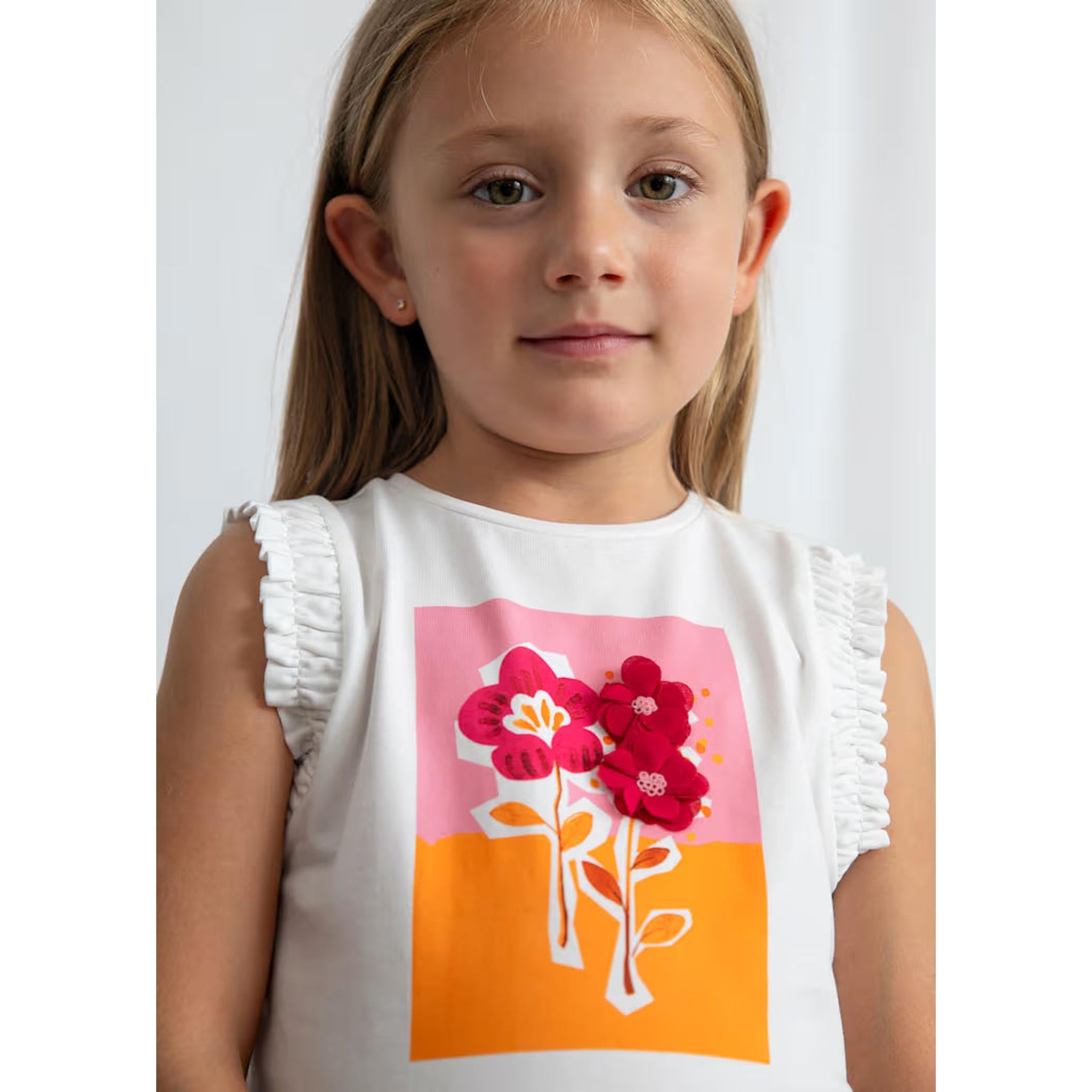 Flower Applique Short Set