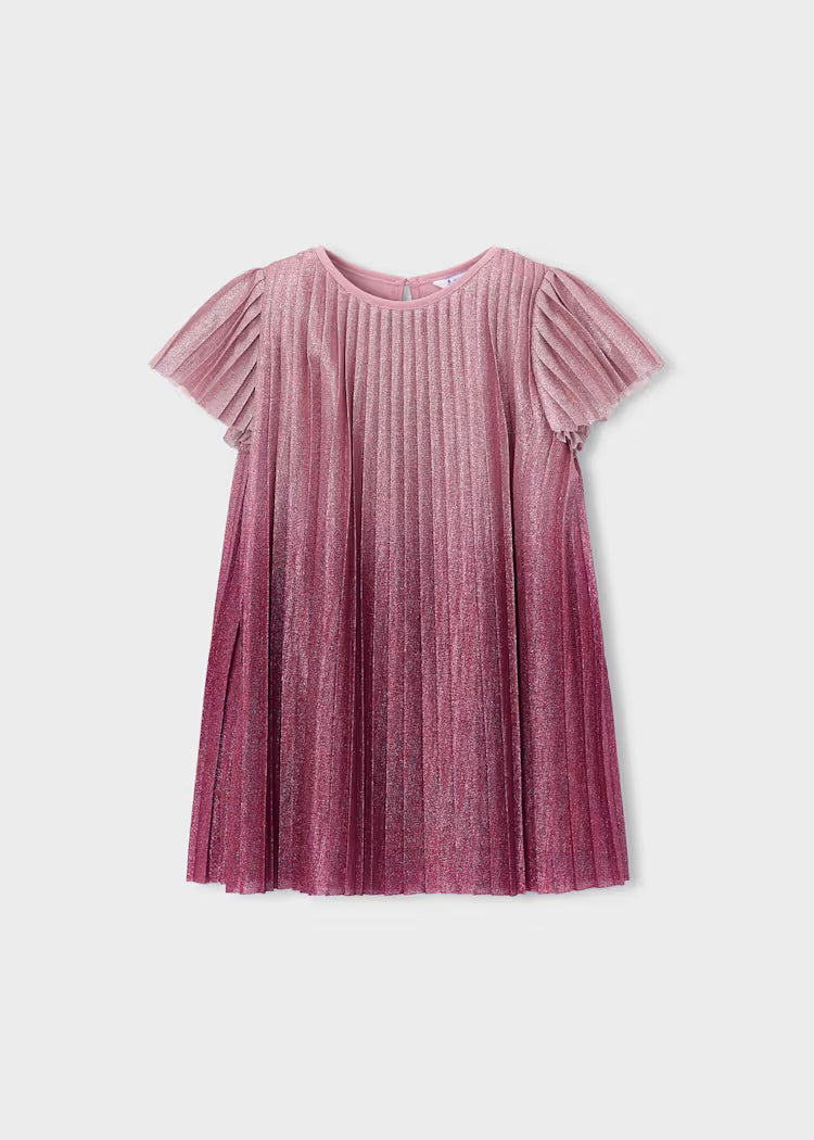 Gradient Pleated Dress