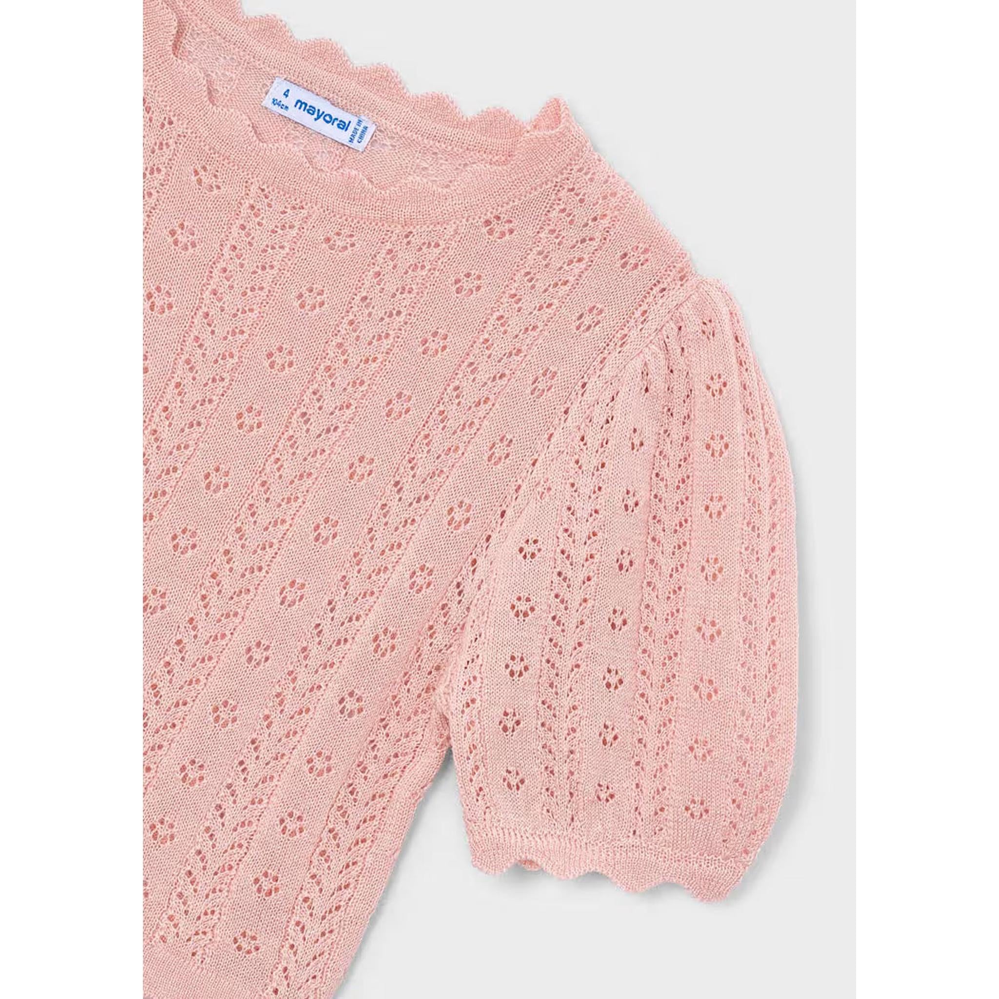 Girl Openwork T-shirt