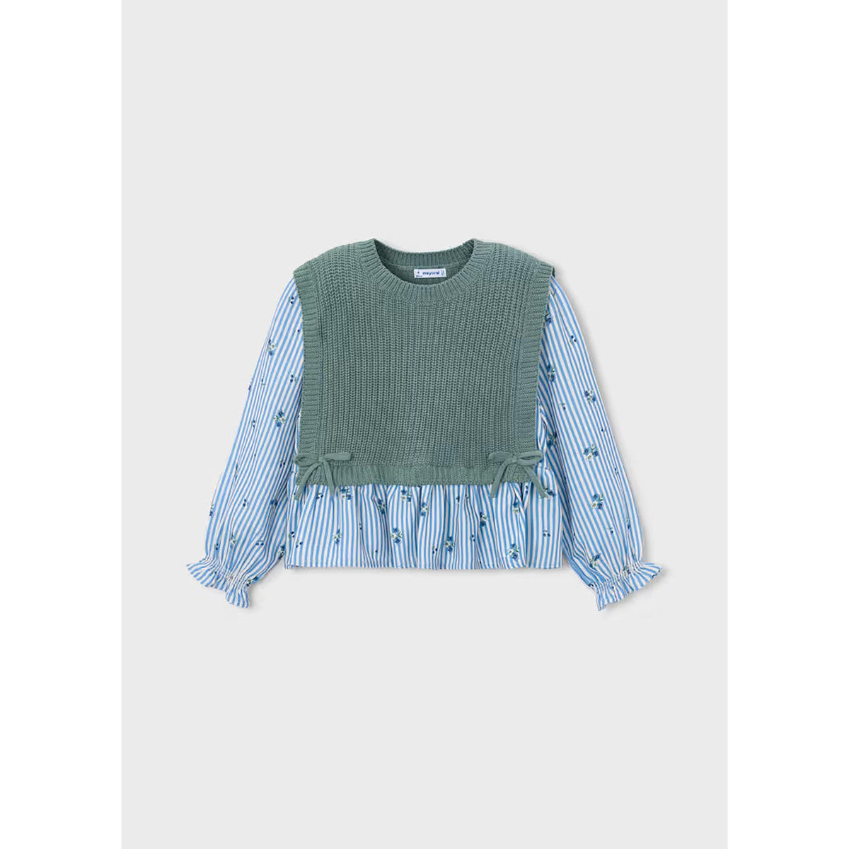 Girl Shirt With Top Denim Set