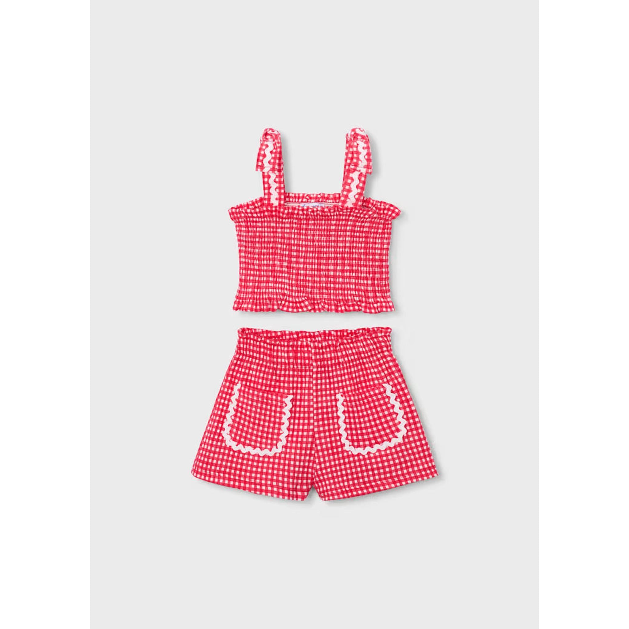 Girl Shorts and Smocked Top Set