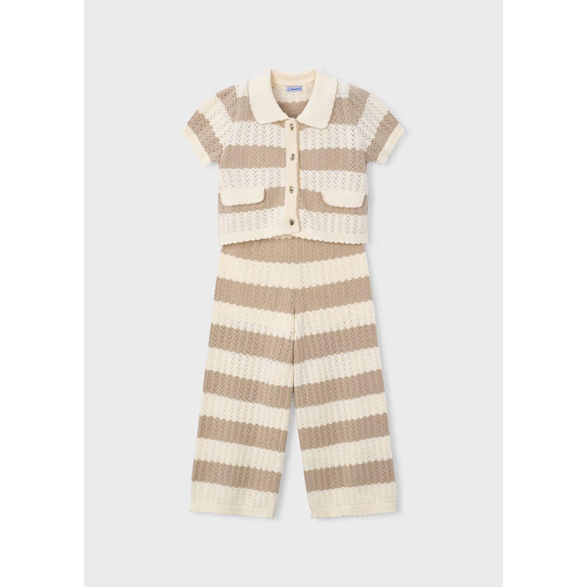 Girl Striped Crochet Set