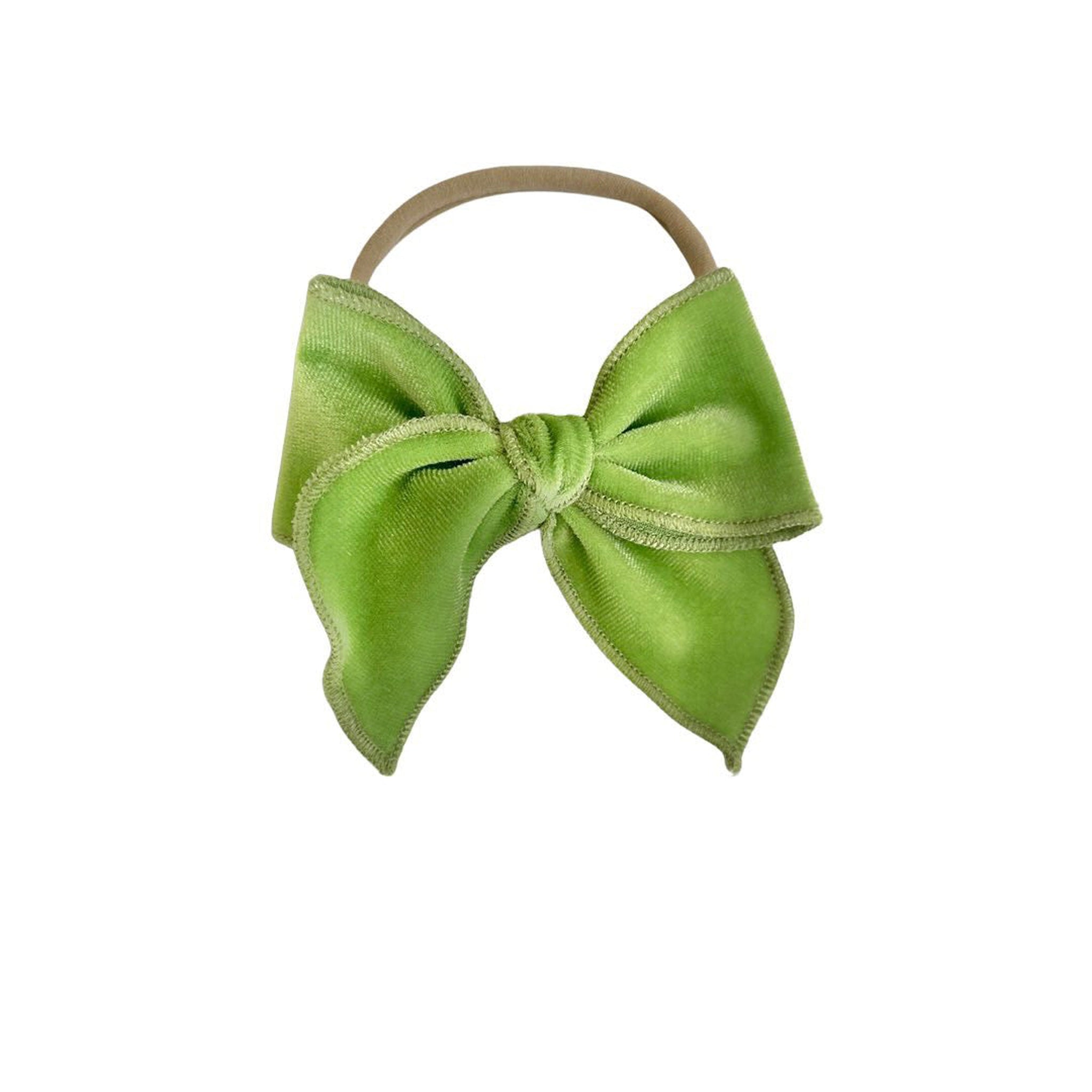 Velvet Fay Small Bow  Headband- Several Colors