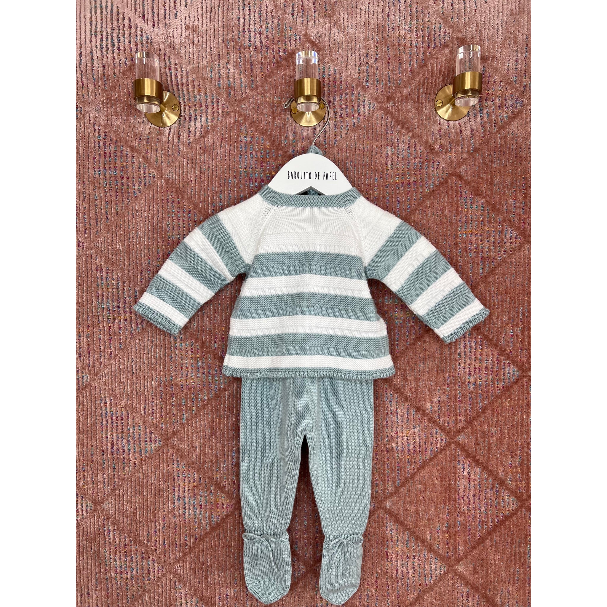 Striped Knitted Set