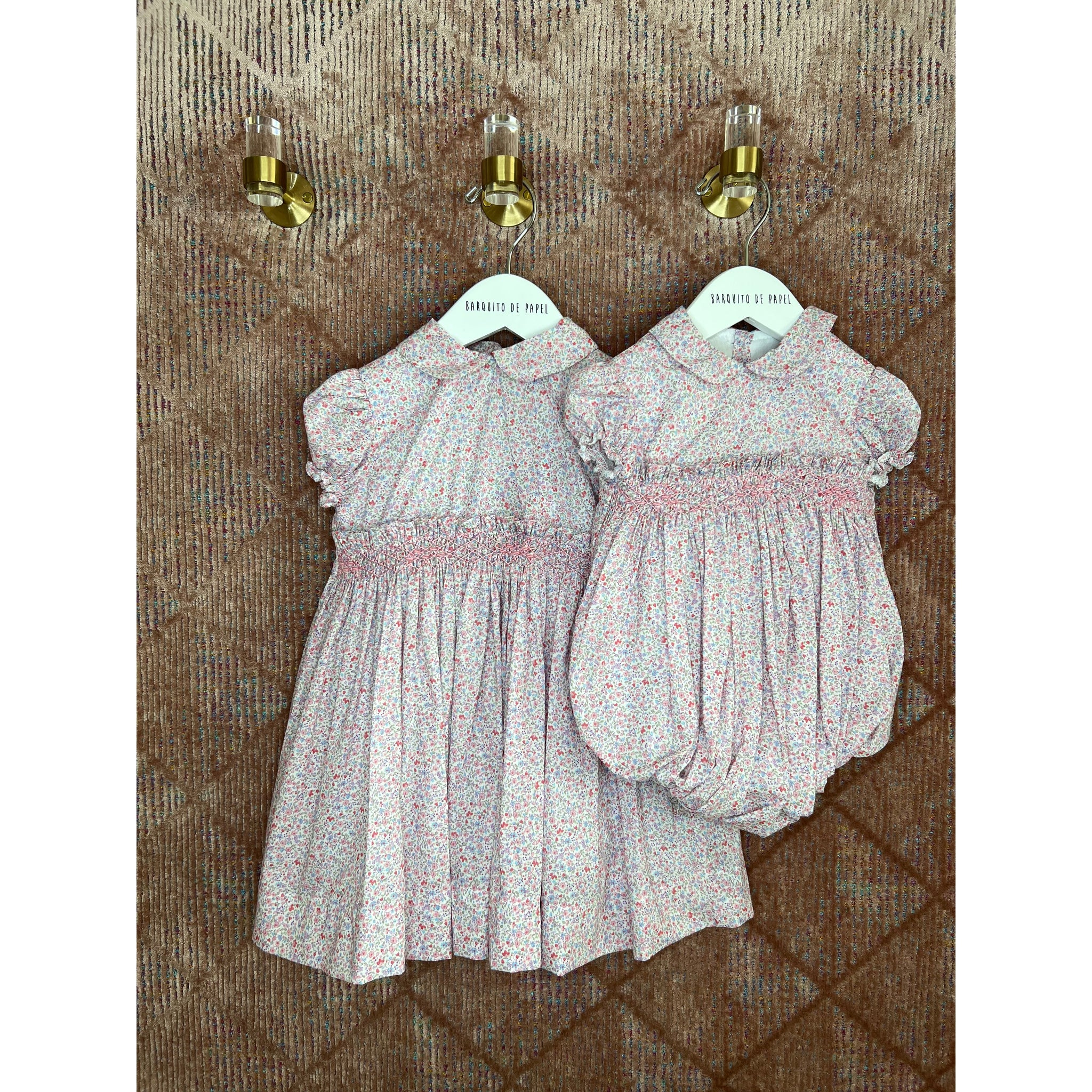 Florecitas Rosa Smocked Dress