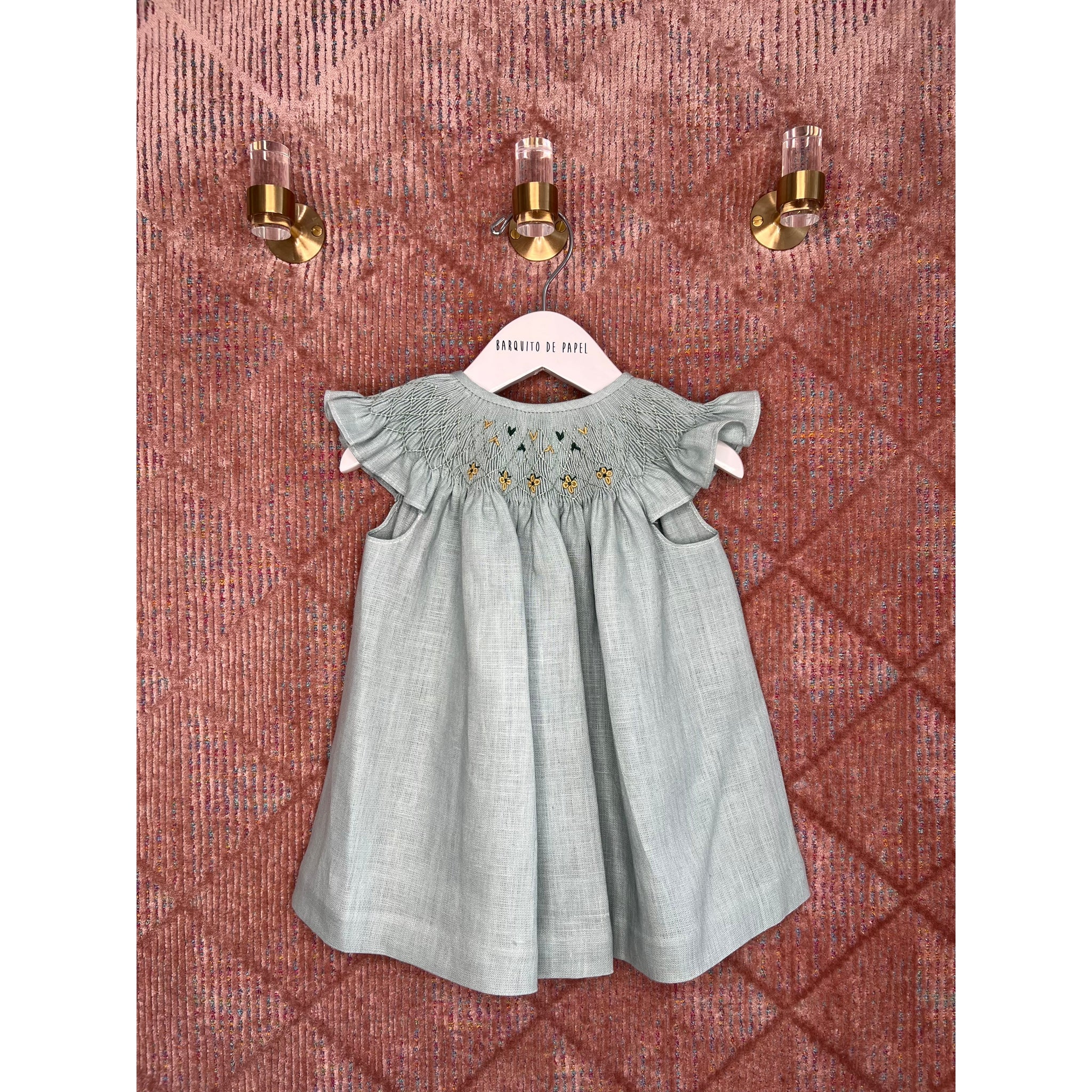 Smocked Dress Verde