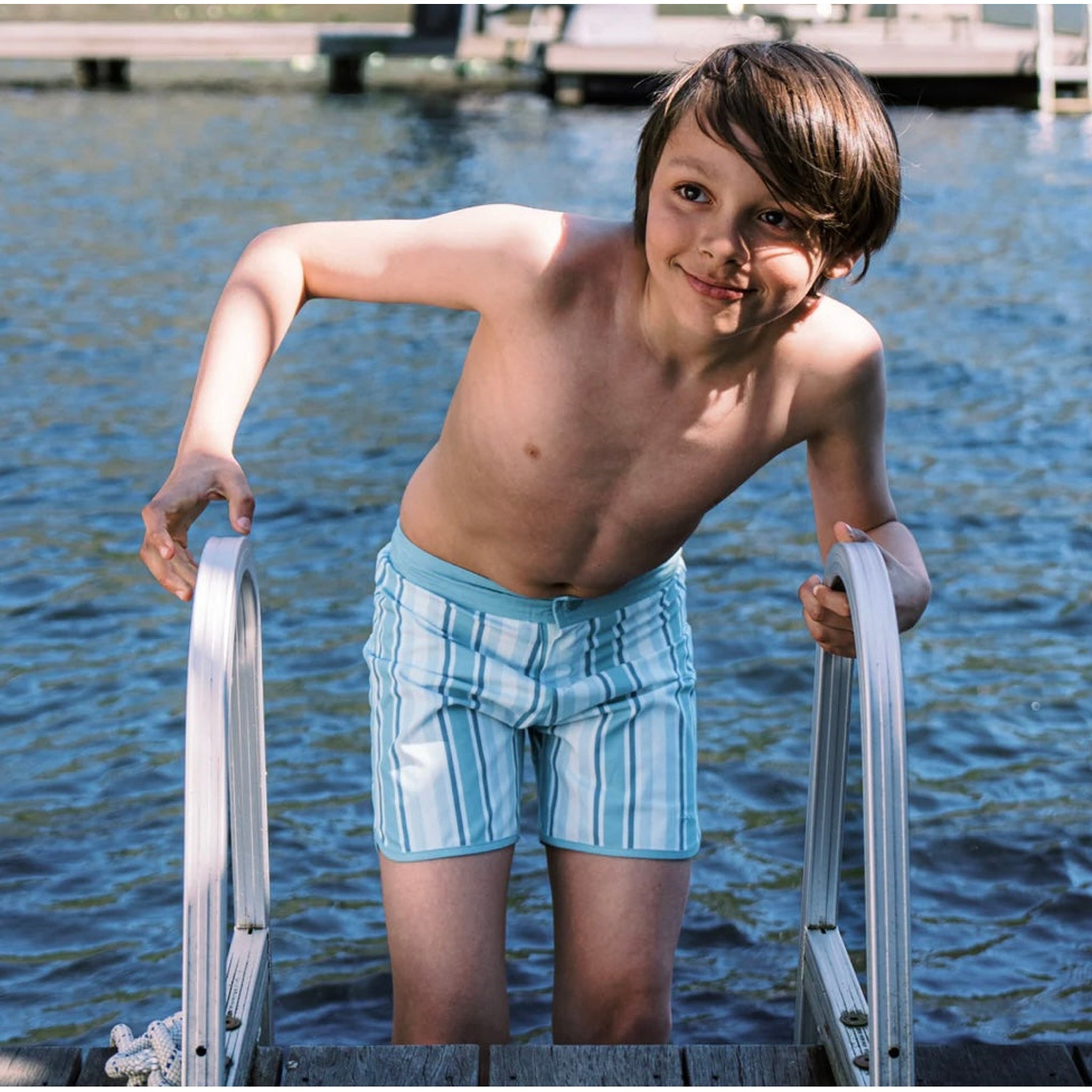 boys freshwater stripe boardshort