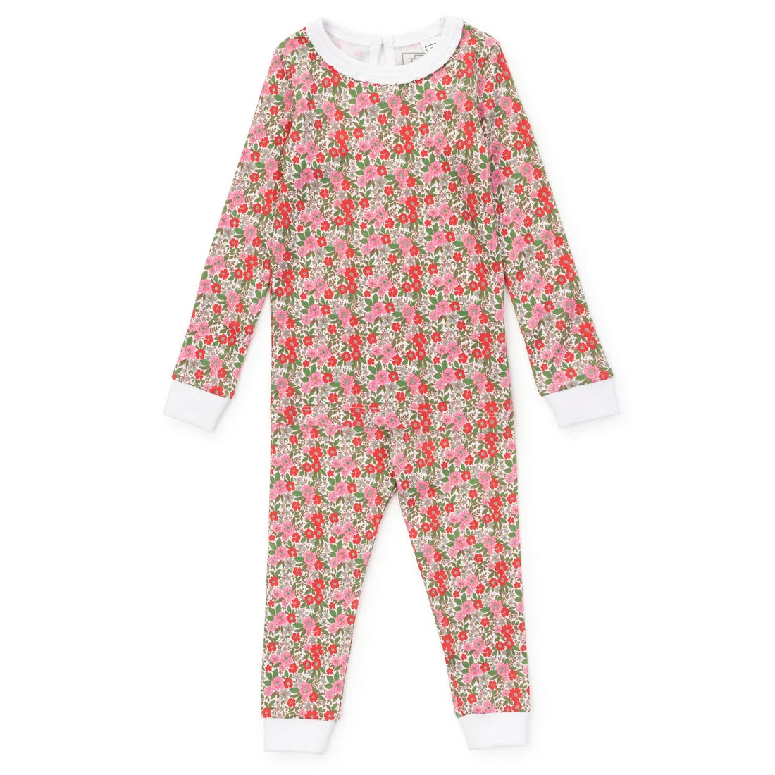 PRE ORDER Ava Girls' Pajama Pant Set - Floral Noel