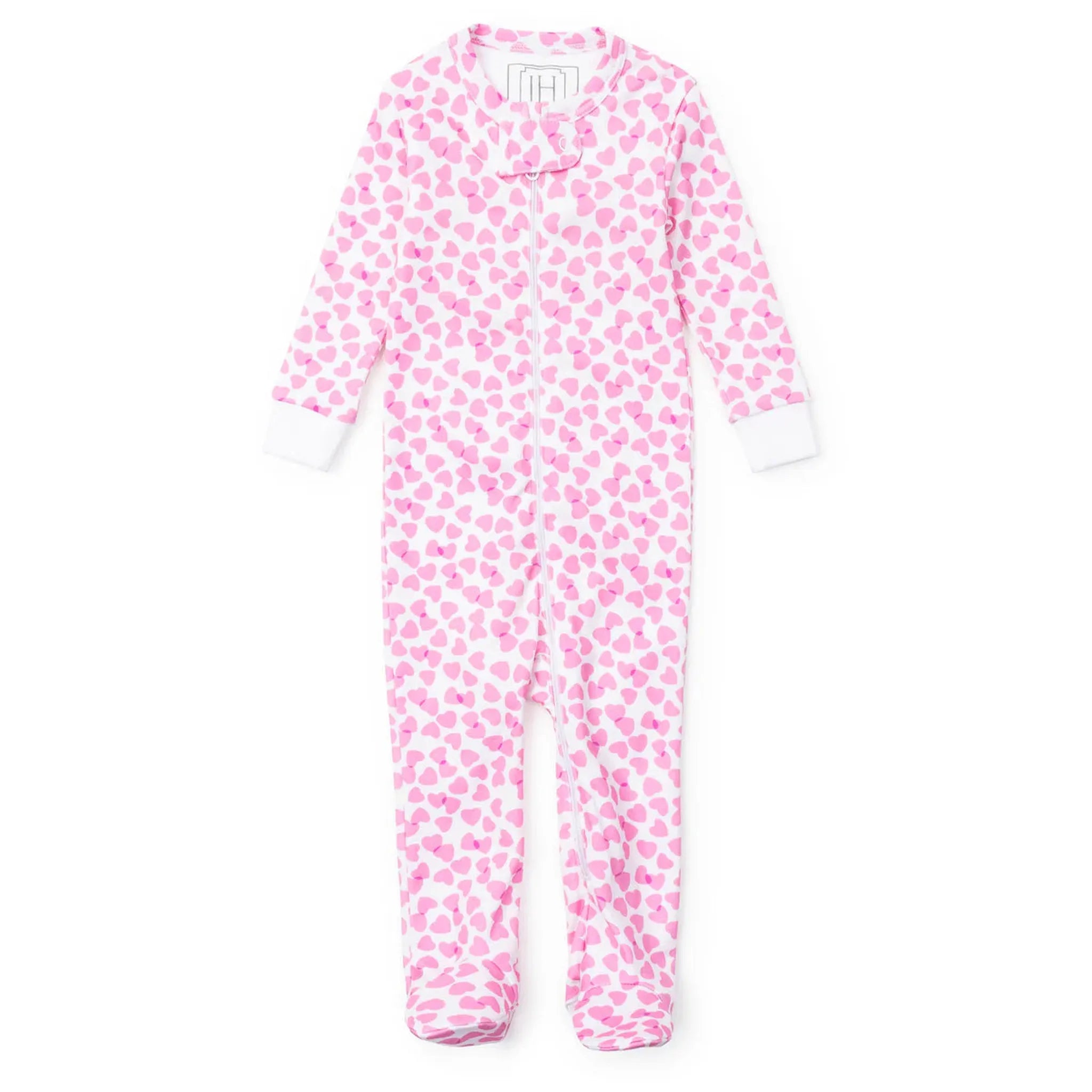 Parker Zipper Pajama - Confetti Hearts