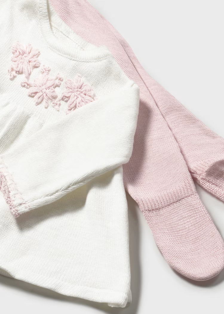 Newborn Girl Pants and Sweater Set