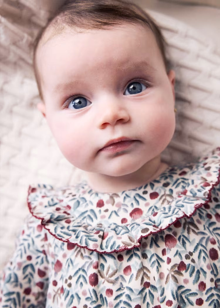 Girl Printed Romper with Tights