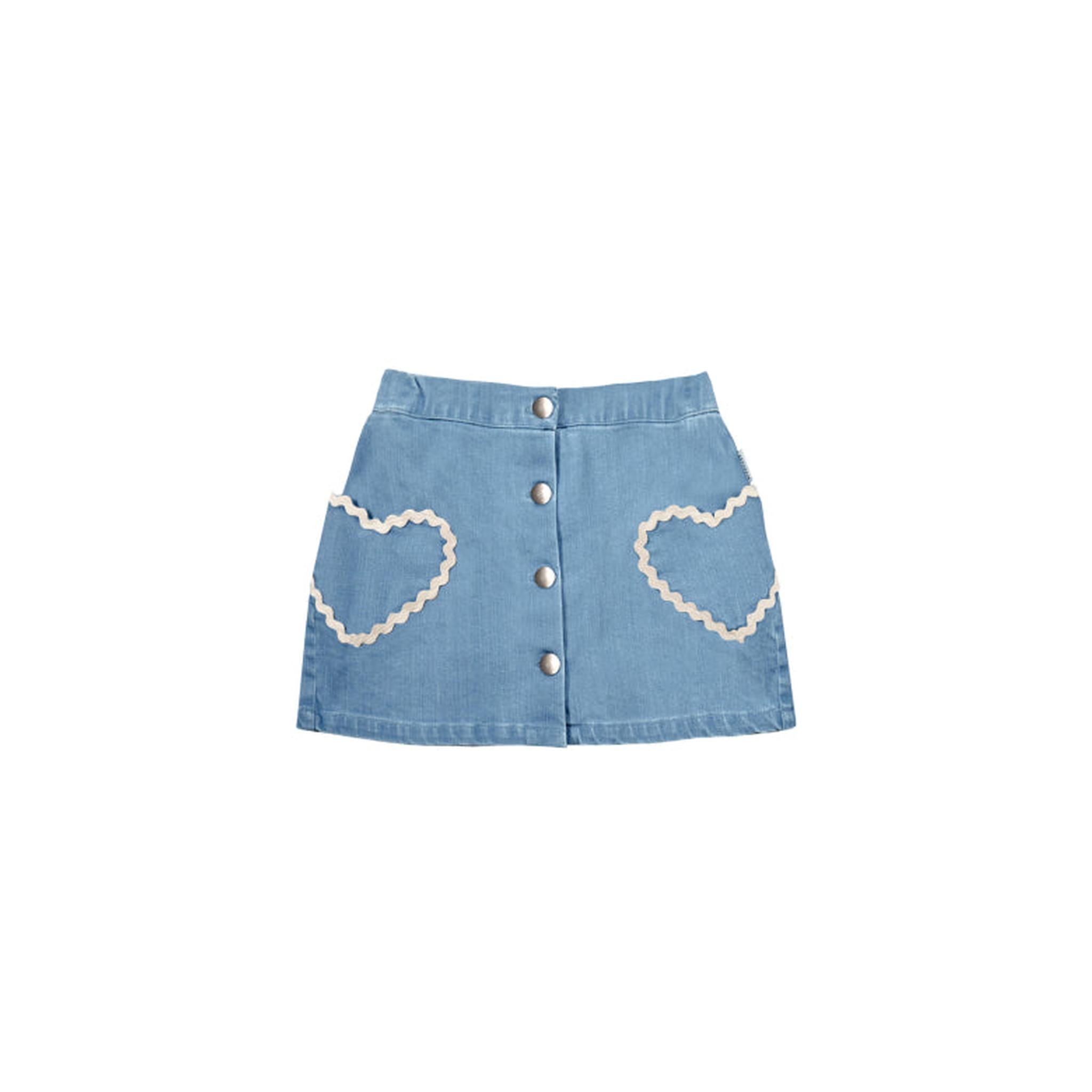 Louise Denim Skirt Set