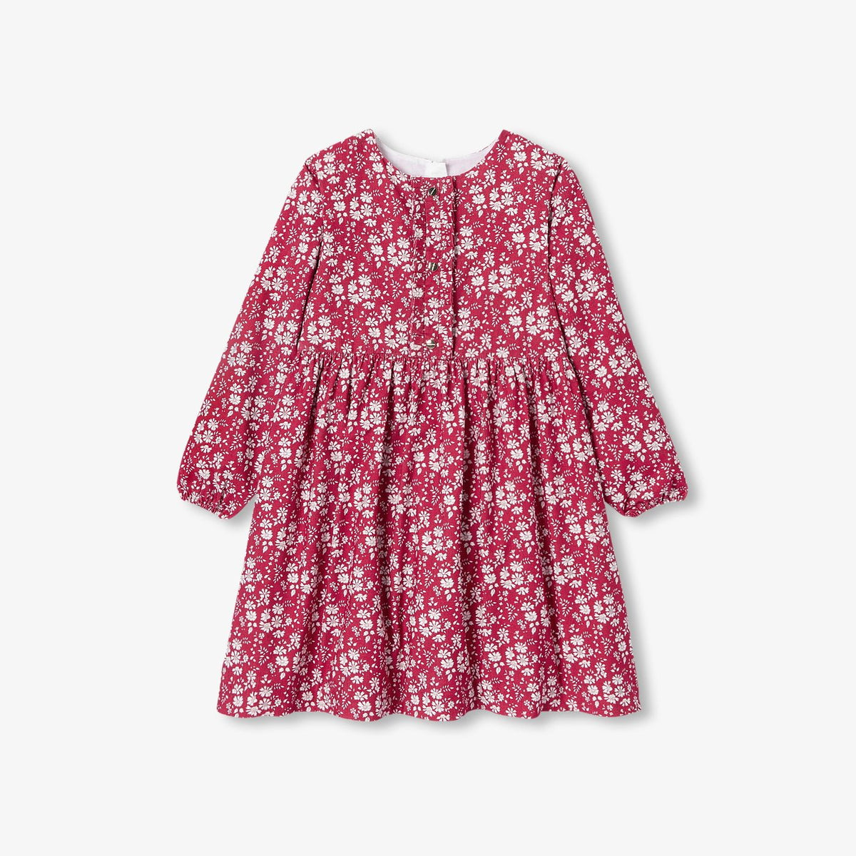 Girl dress in Liberty fabric - red/white