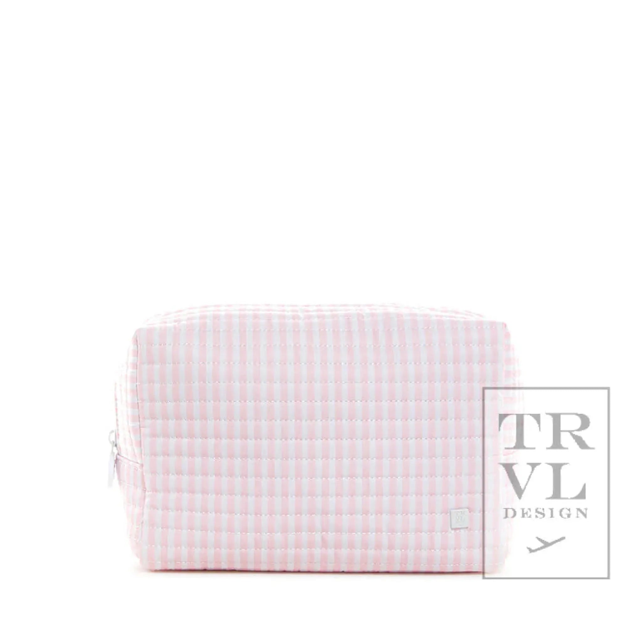 QUILTED EVERYDAY BAG - PIMLICO STRIPES PINK