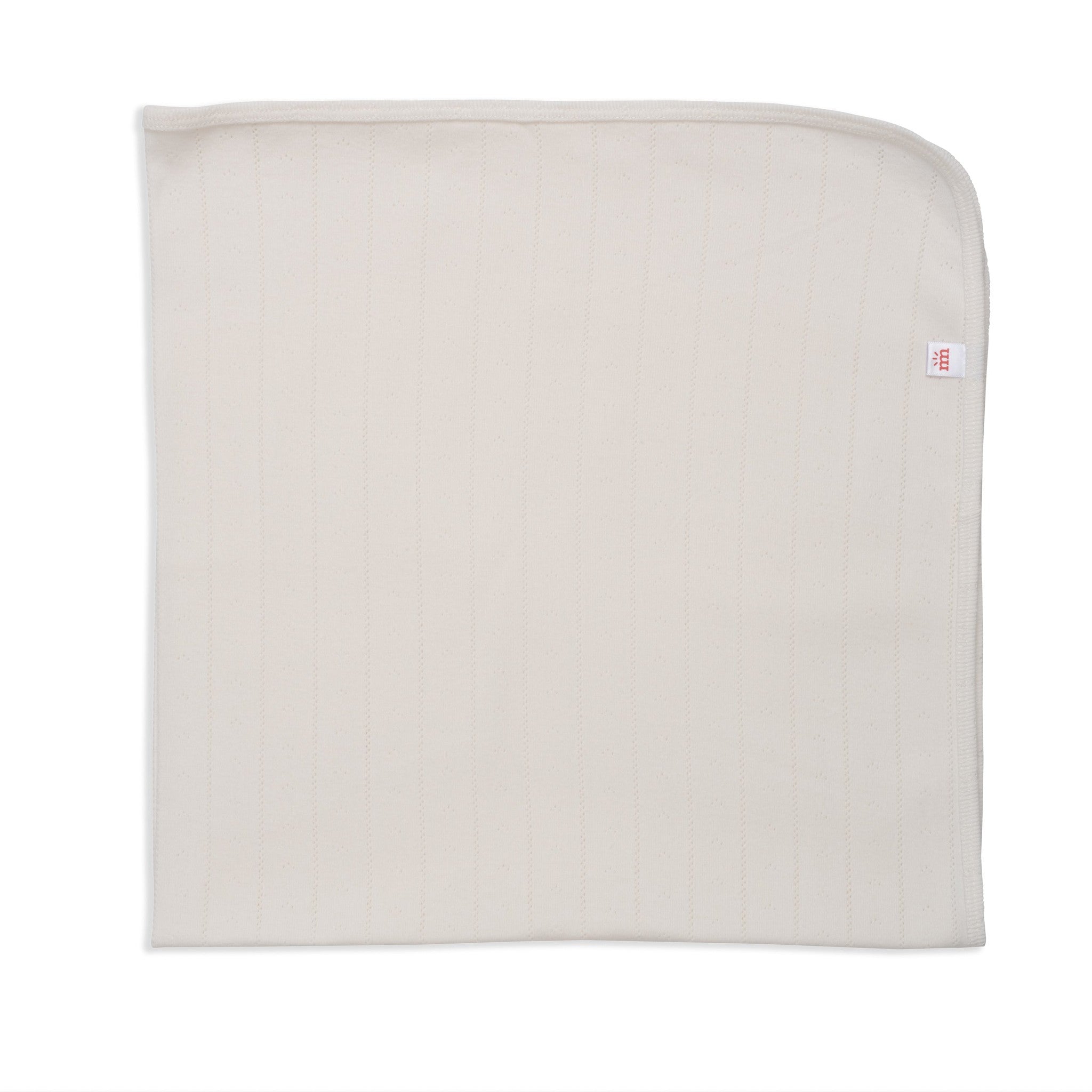 LOVE LINES ORGANIC COTTON POINTELLE BABY BLANKET