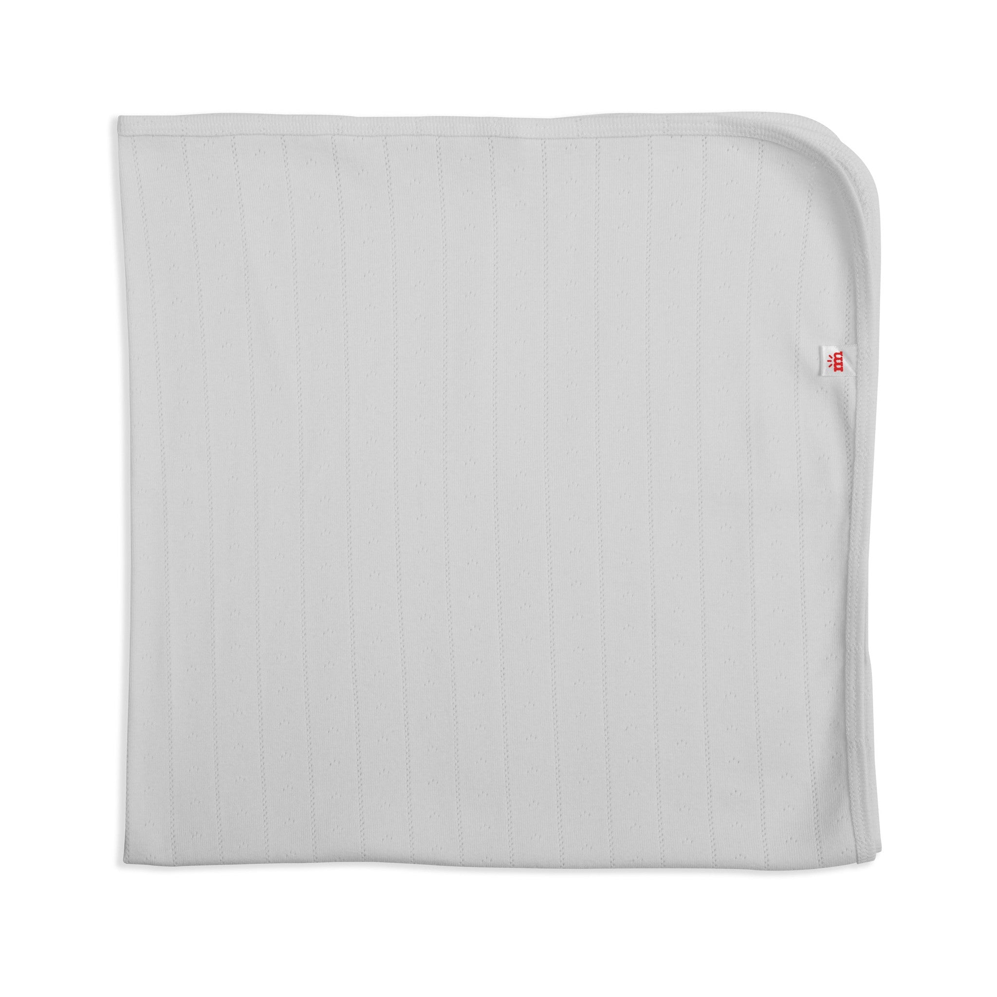 LOVE LINES ORGANIC COTTON POINTELLE BABY BLANKET