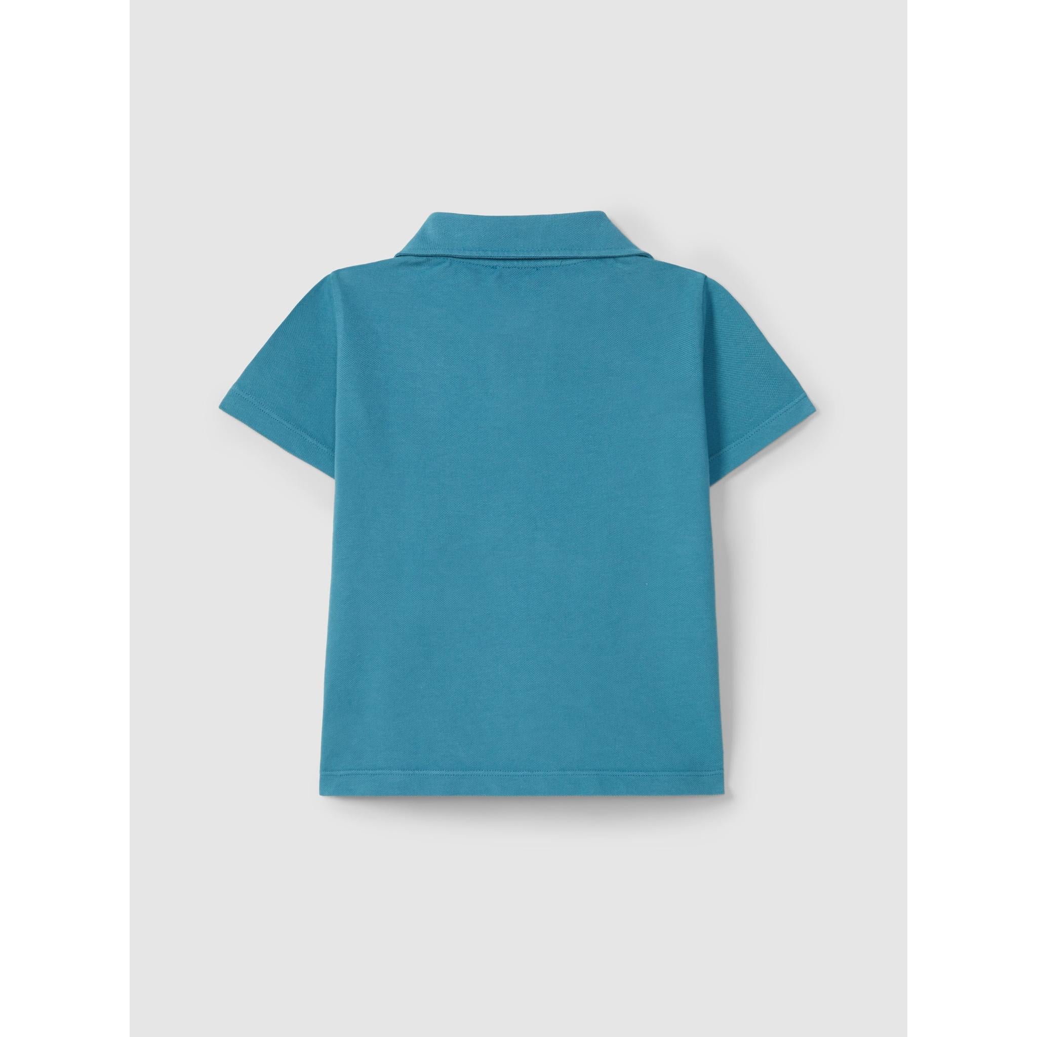 Piqué polo shirt with embroidery
