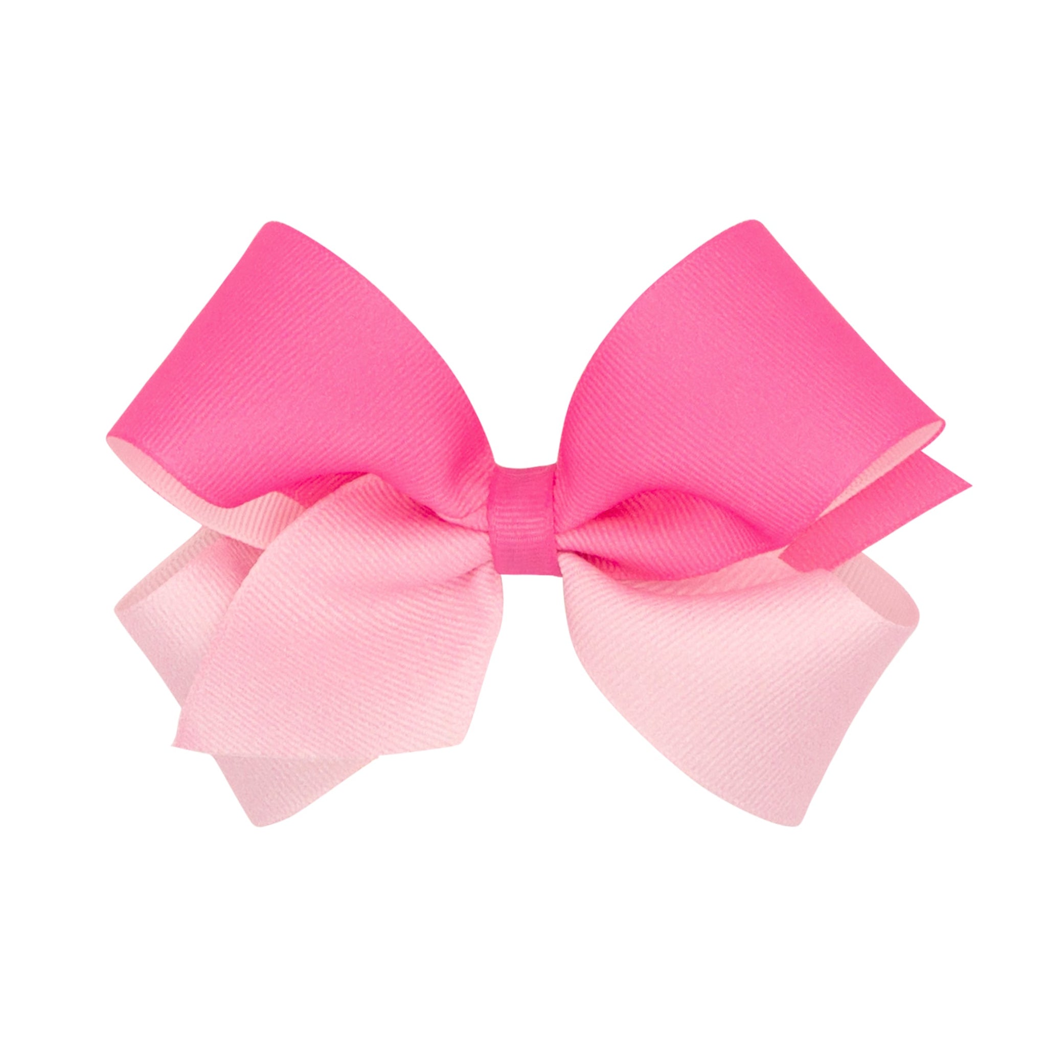 Medium Grosgrain Ombre Color-block Print Girls Hair Bow