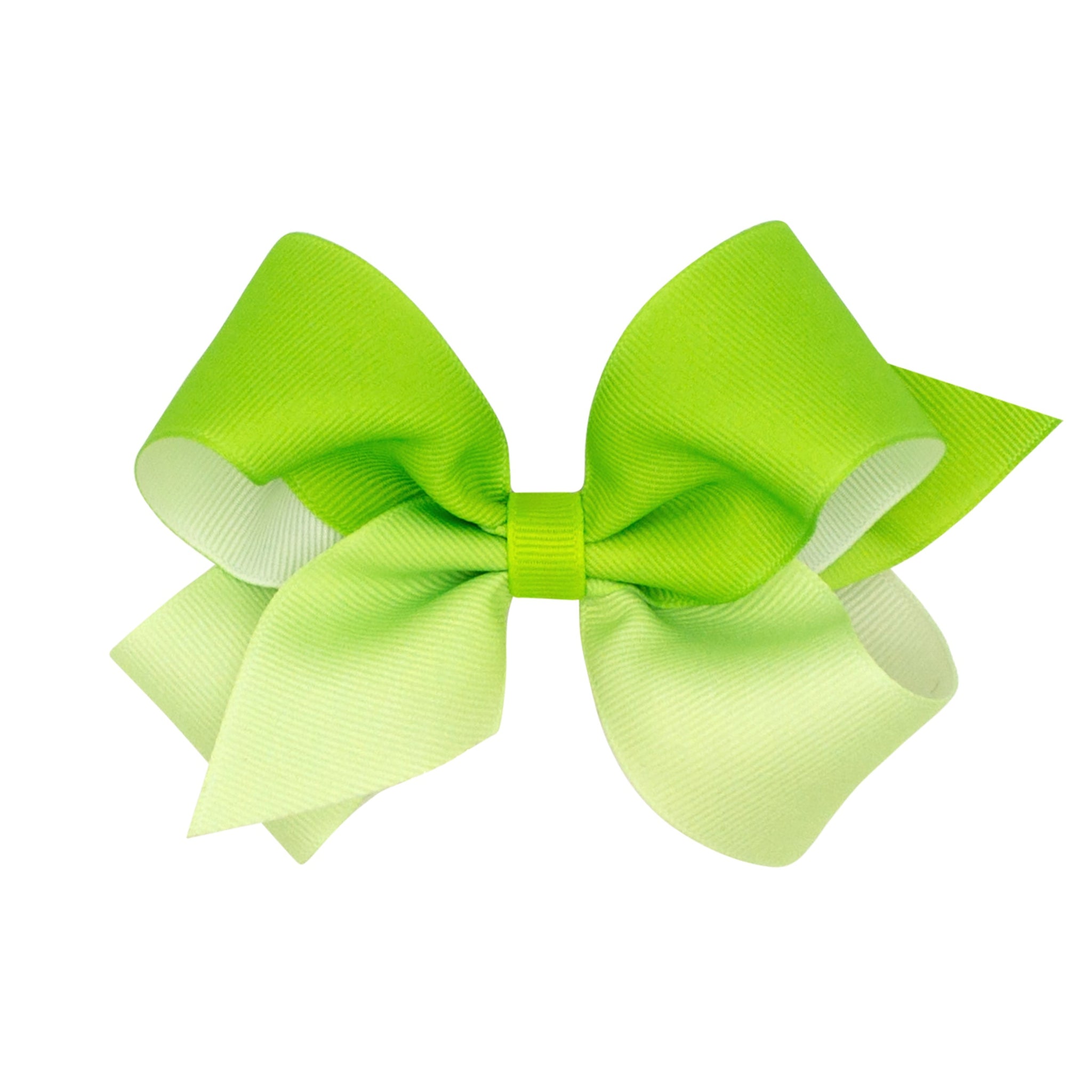 Medium Grosgrain Ombre Color-block Print Girls Hair Bow